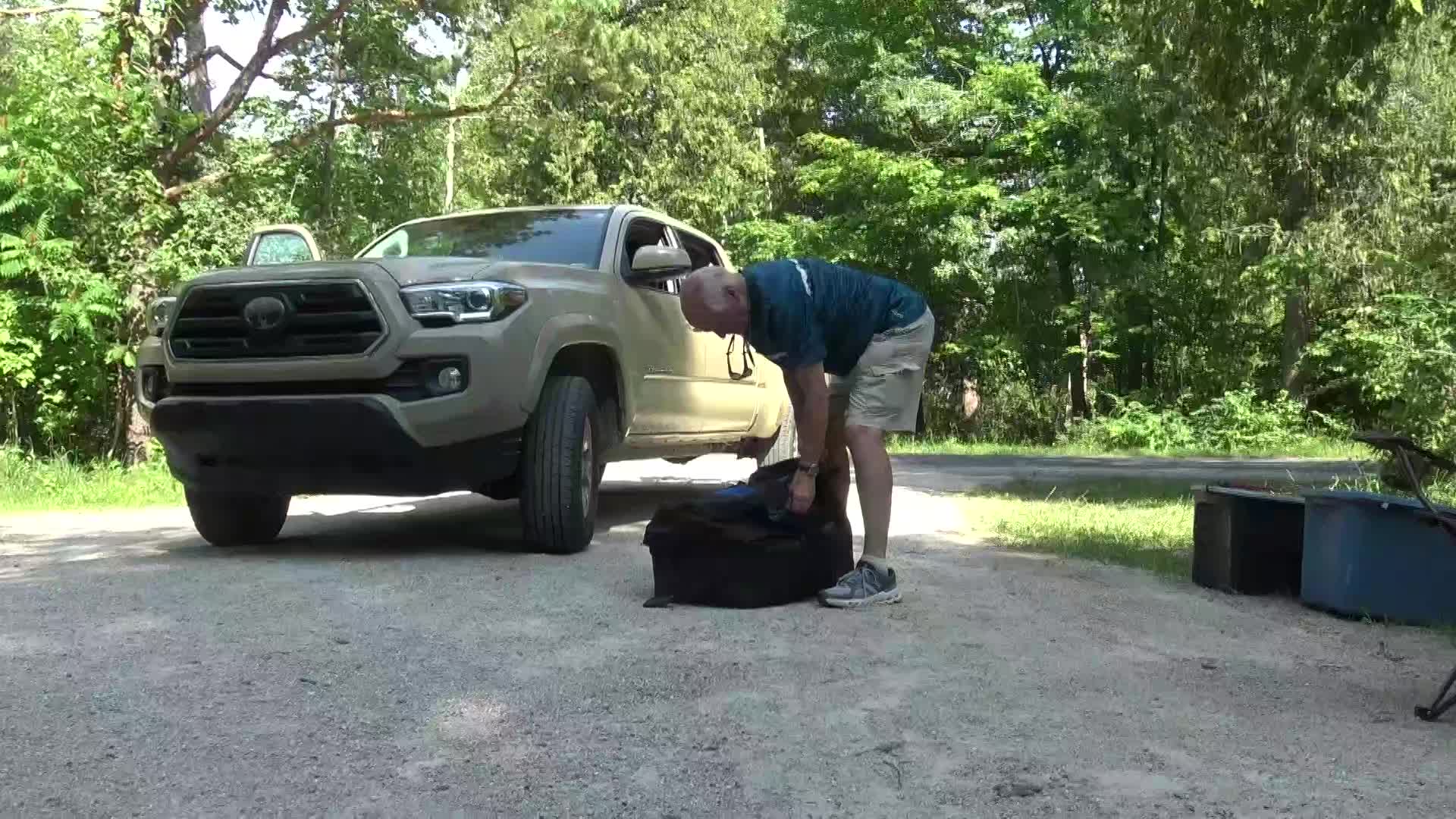 Camping with the Magic Suitcase - magic watermark remover AI video