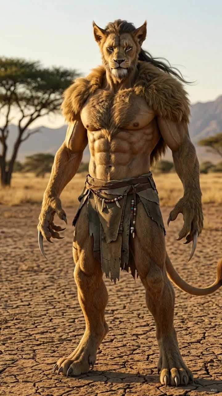 lion hybrid - animal hybrid generator AI video