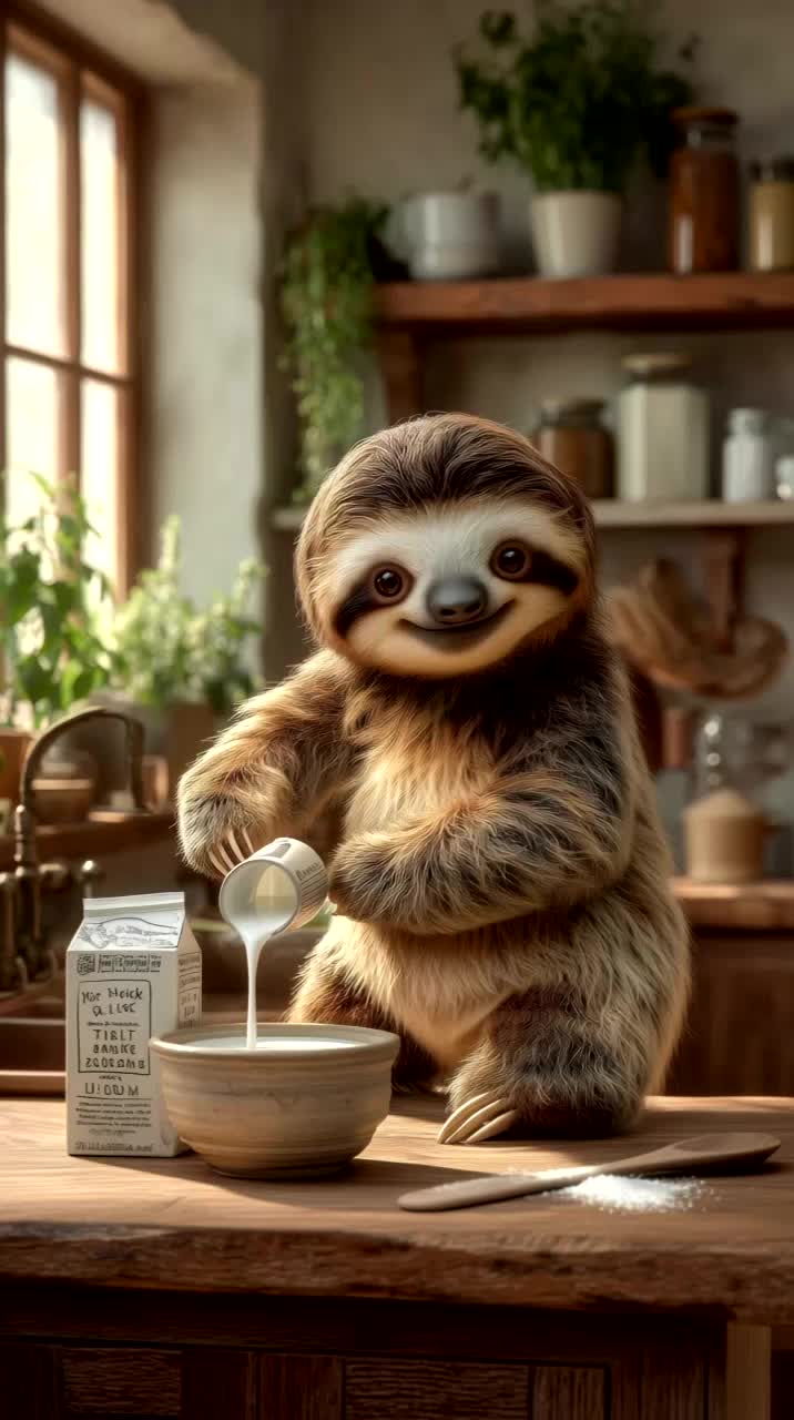 Kling AI work 819168677215617051 - ai sloth AI video