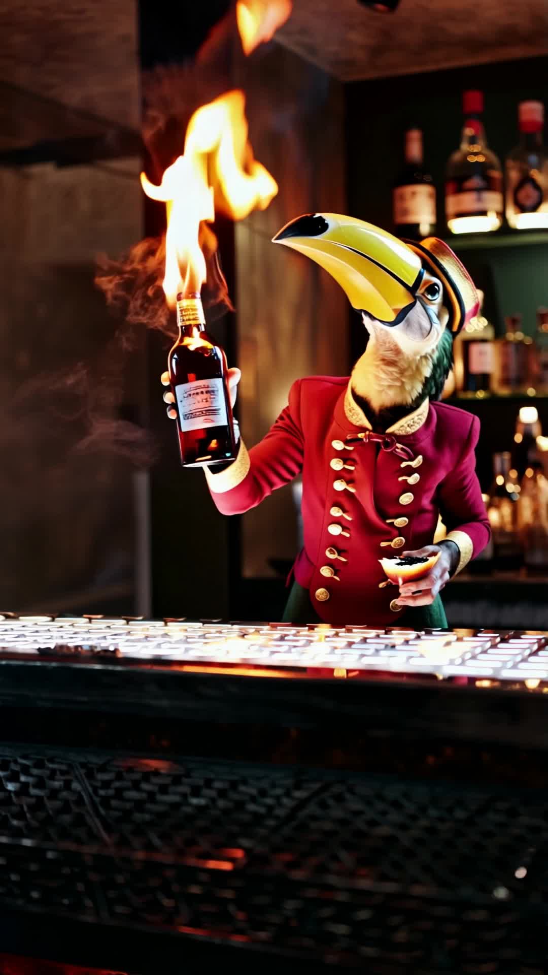 MARCO THE TOUCAN – FIRE-INFUSED - toucan images AI video