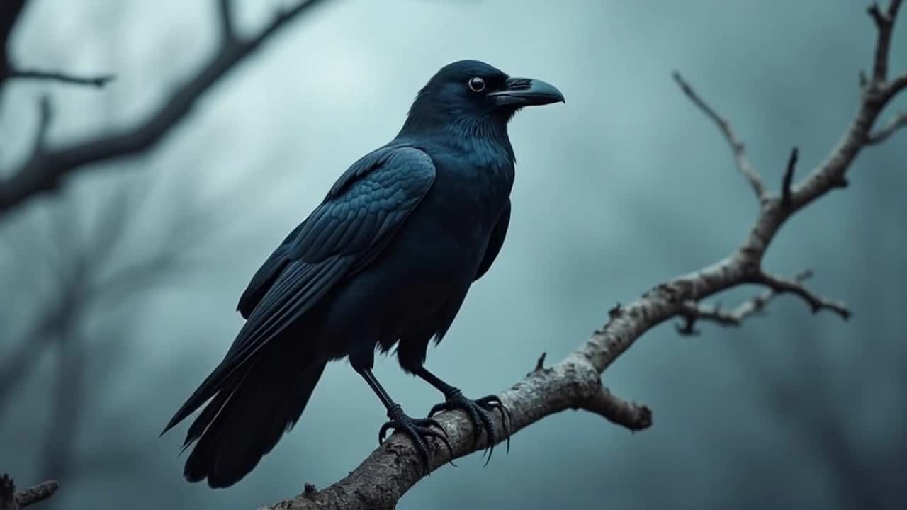 The raven - raven try on AI video