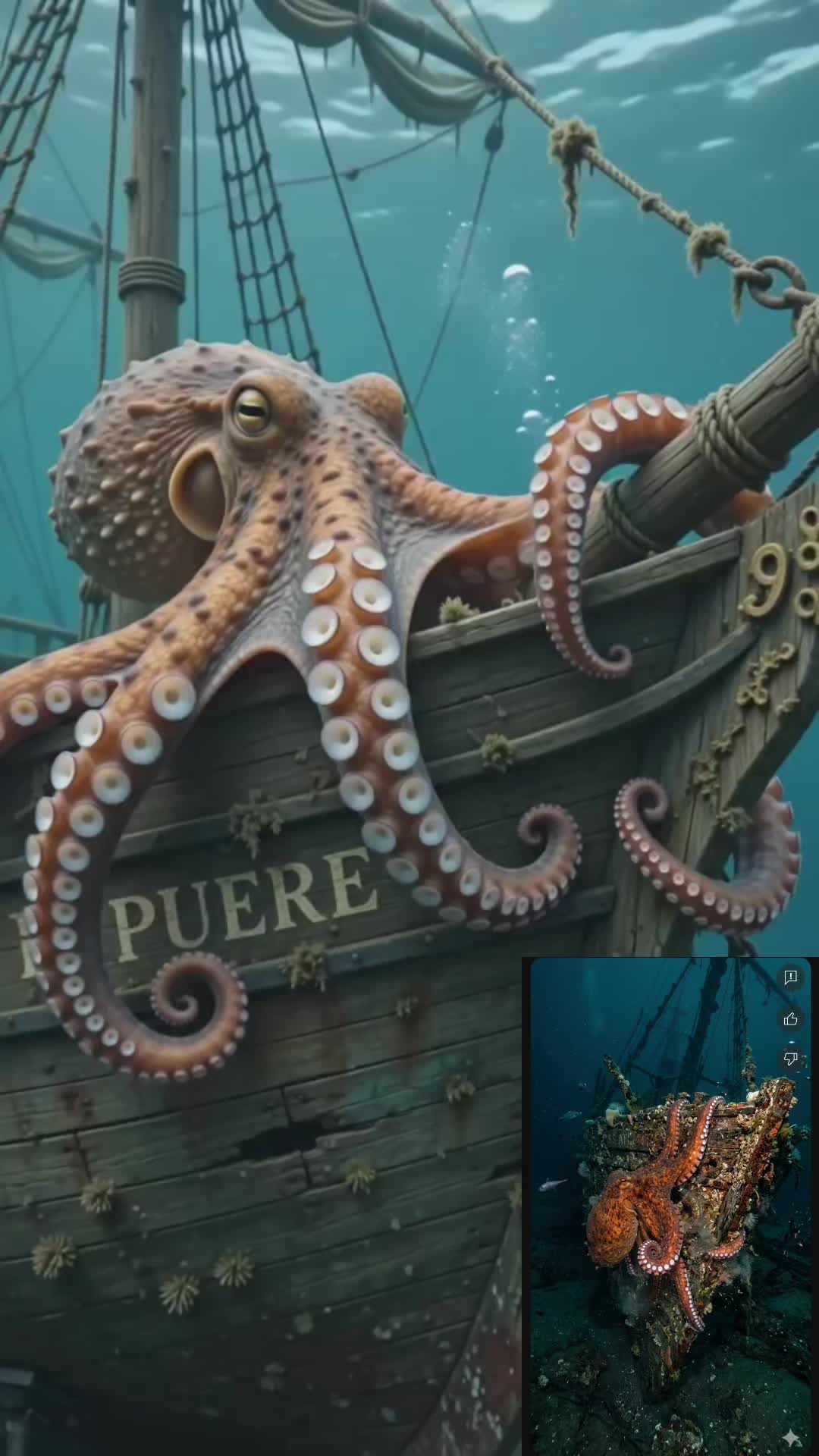 octopus - octopus ears AI video