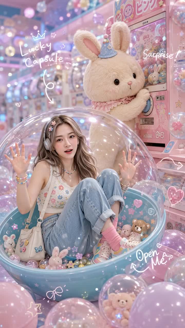 gachapon world style. - nhung style AI video