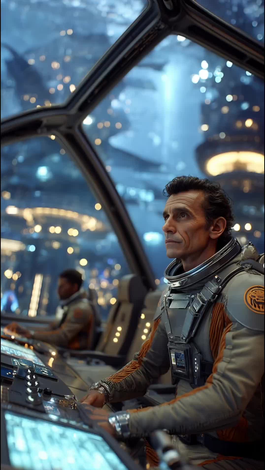 futuristic sci-fi video - fire ai video AI video