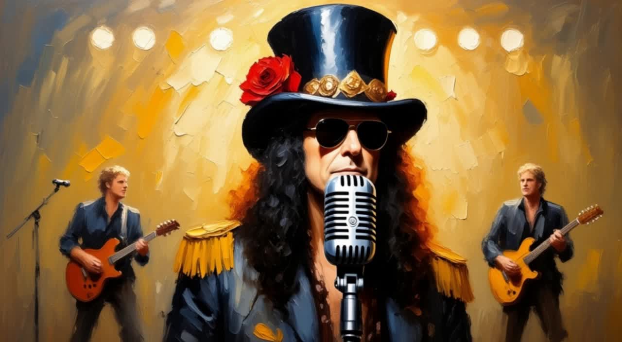 The singer - singer poster design AI video