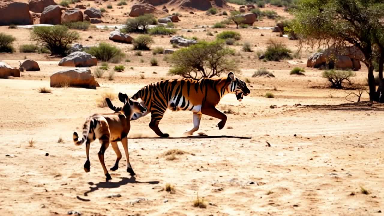 Kling AI work 308849048611610 - tiger scene AI video