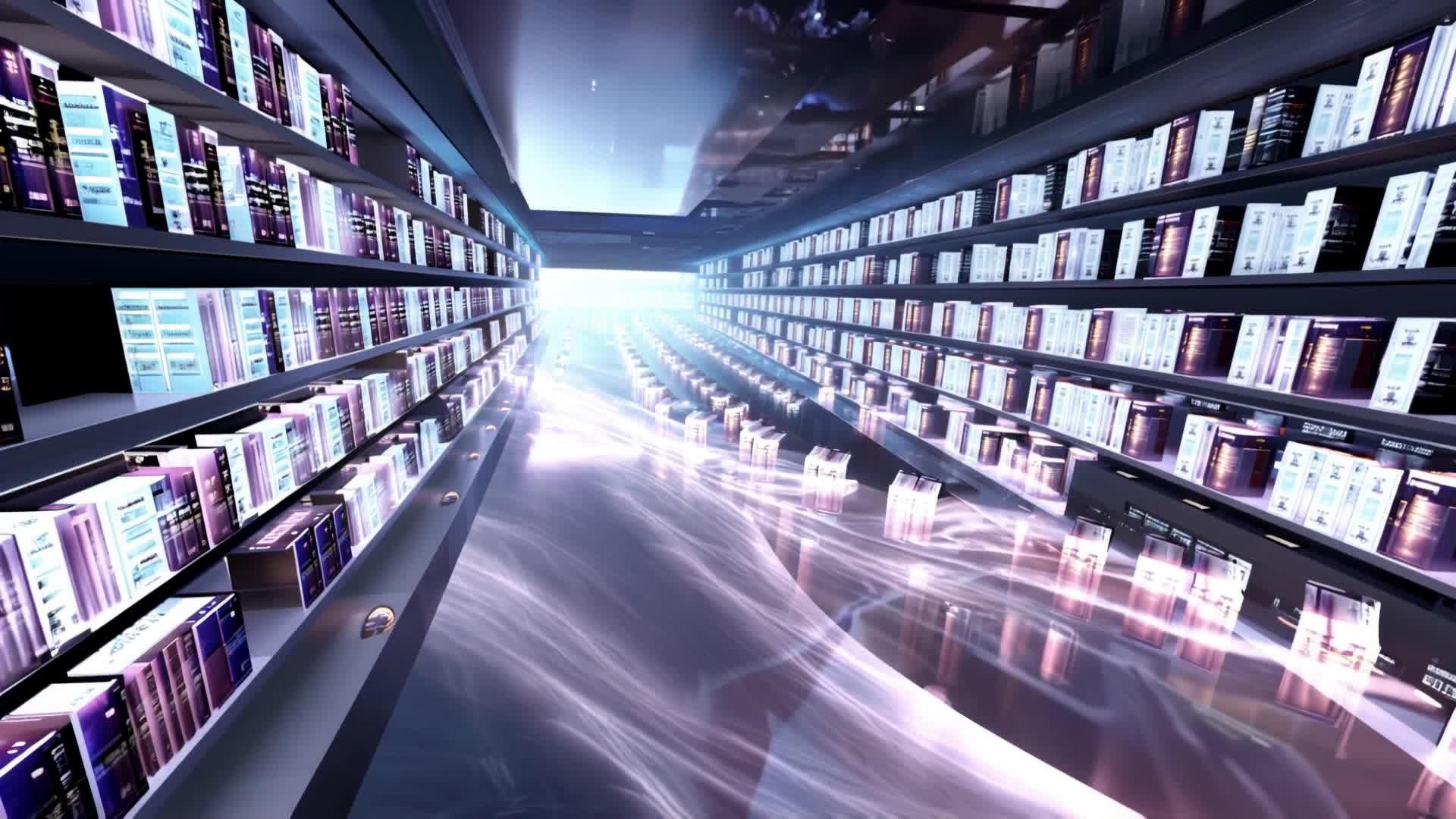 Digital virtual reality library - virtual field io AI video