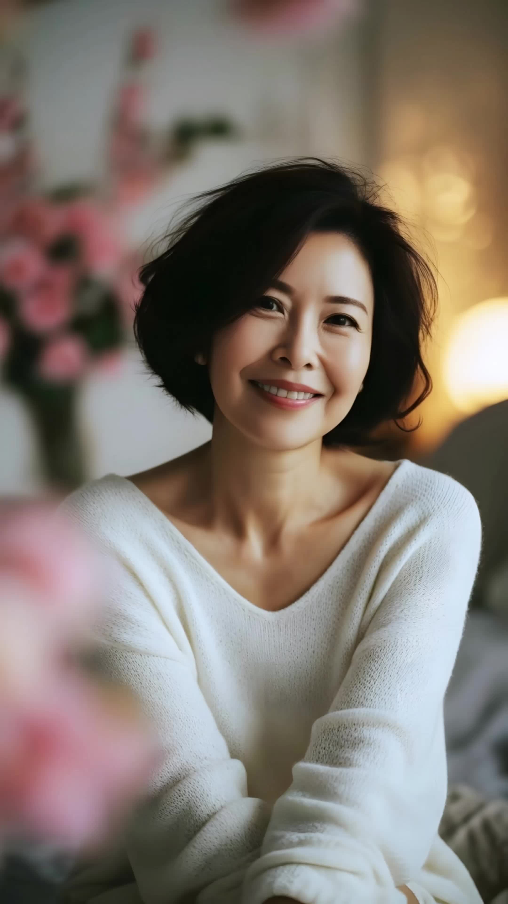 Elegant middle-aged women. - women AI video