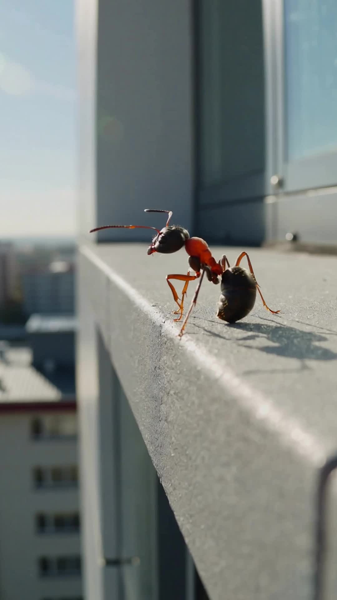 Falling Ant - fire ant bite images AI video