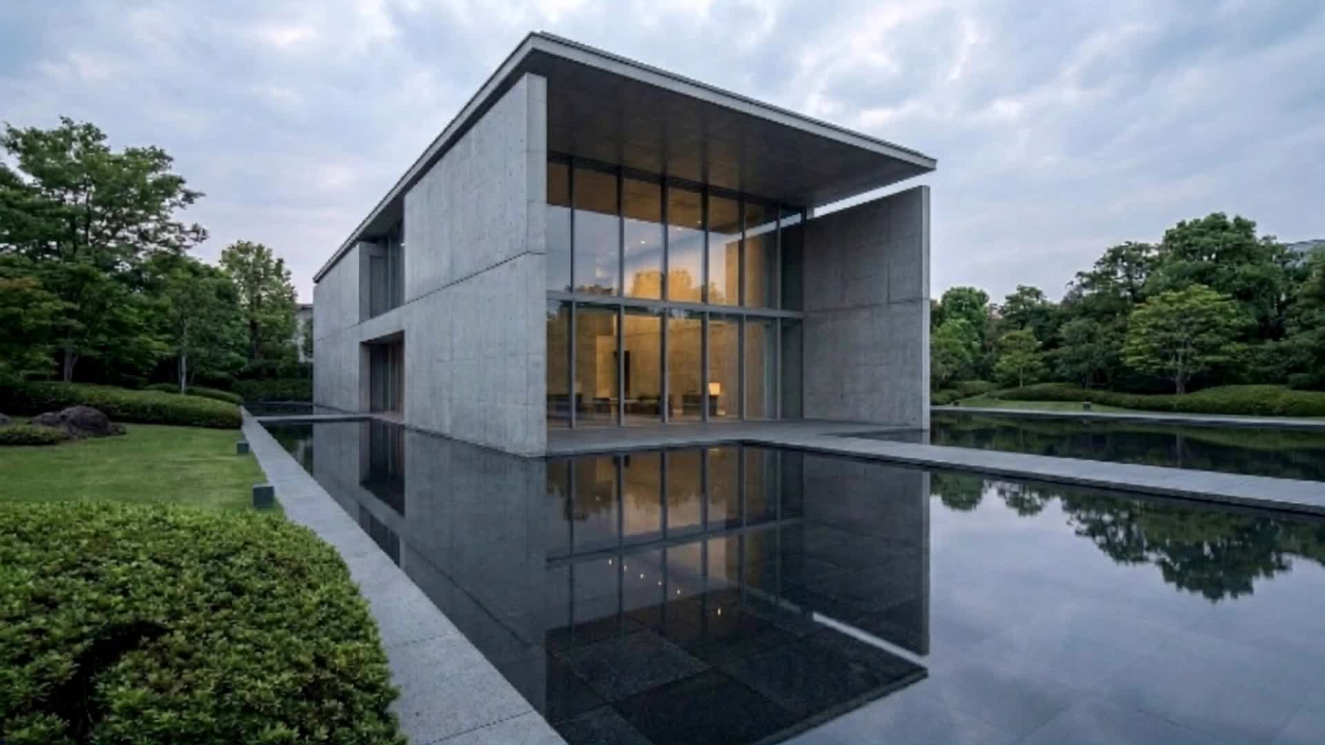 The Water Pavilion - architectural visualisation AI video