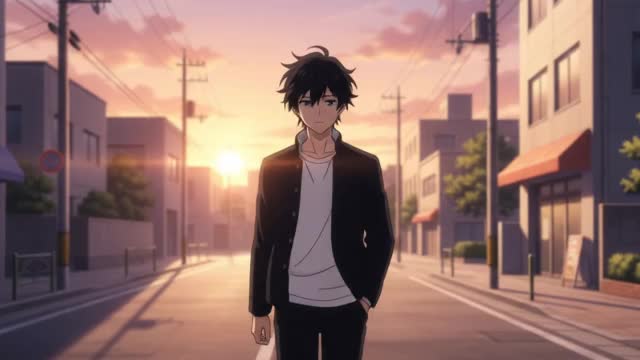 anime boy - blonde anime boy AI video