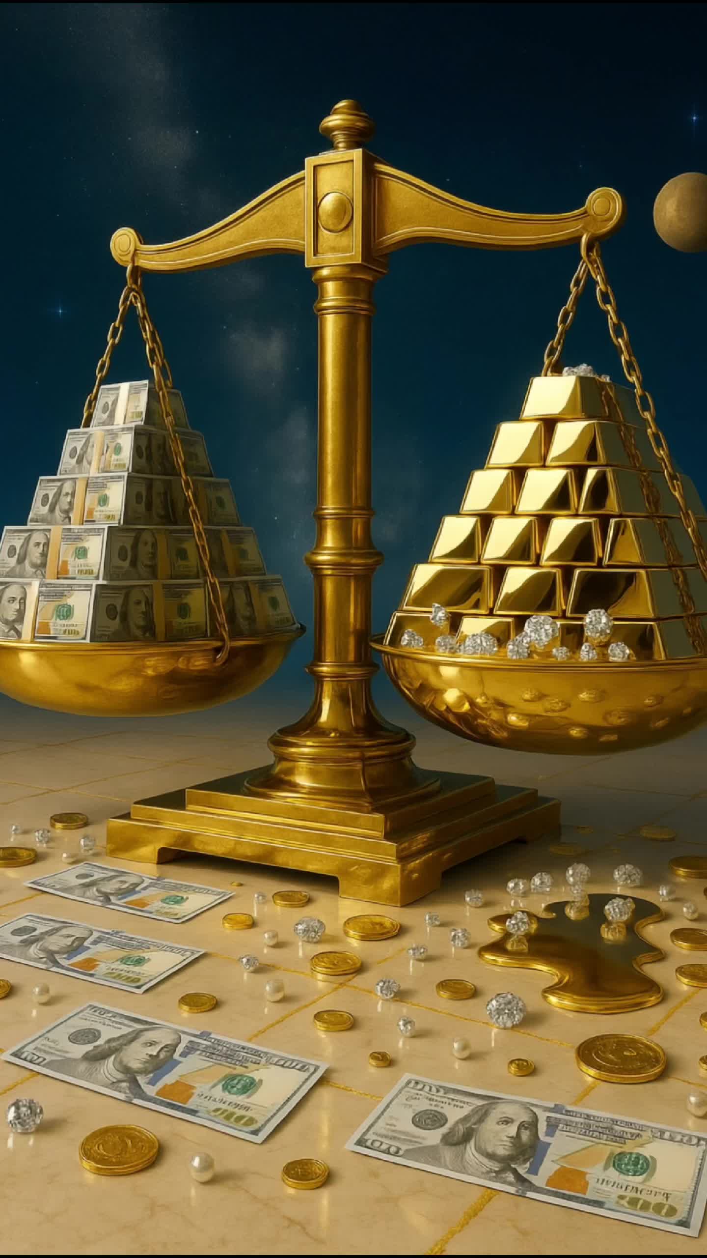 A large number of dollars - 4800 euros to dollars AI video