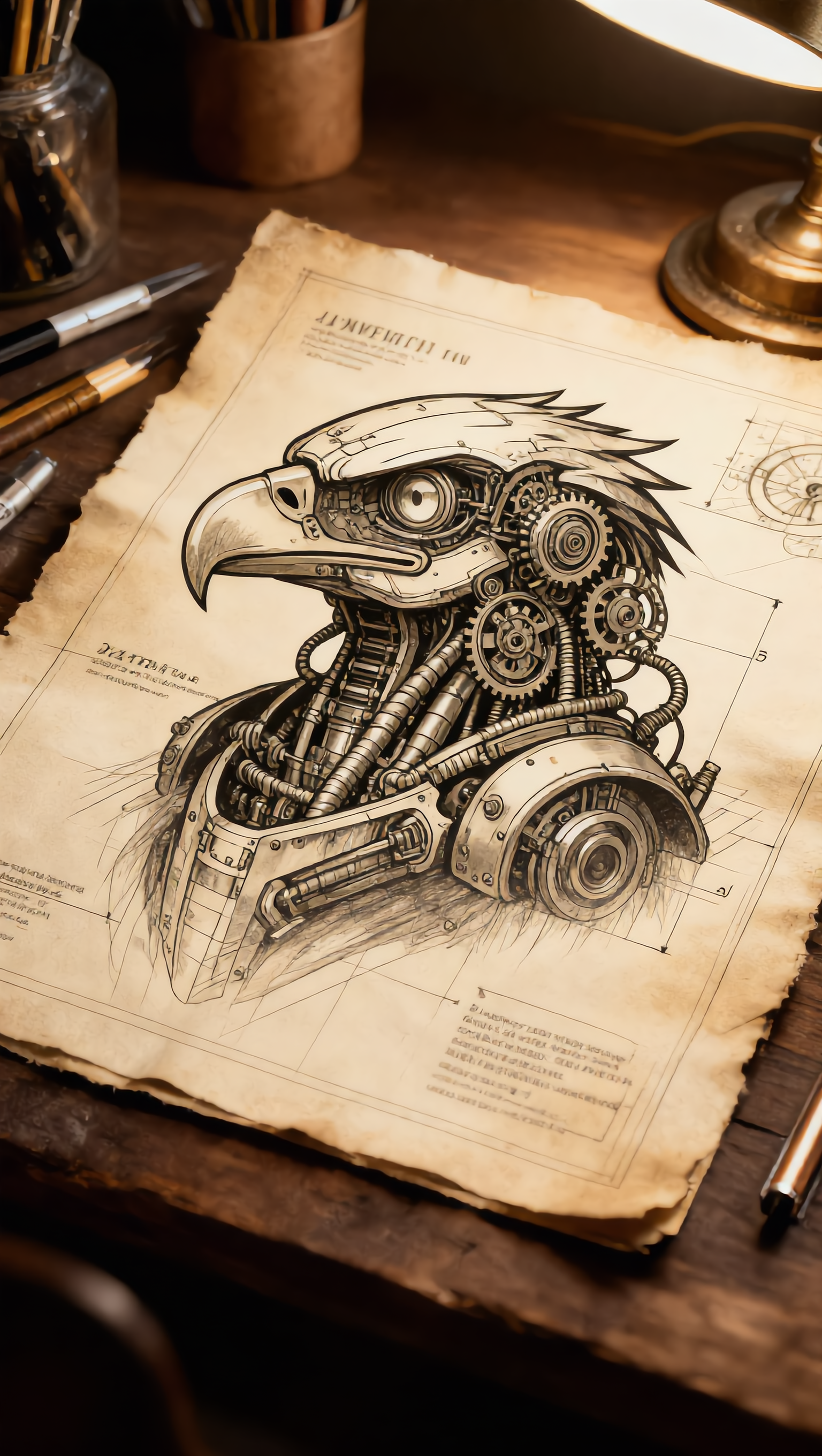 Project drawing - goggles drawing AI image