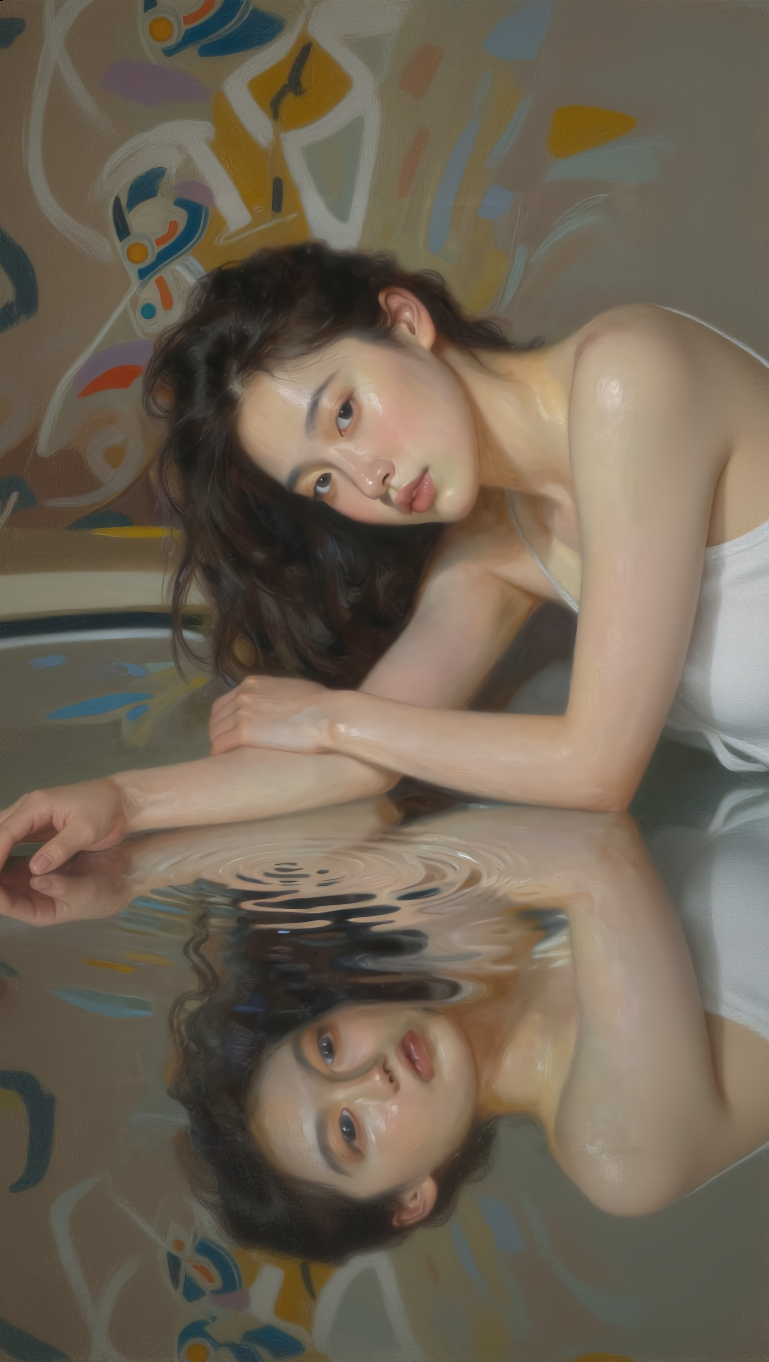 Mirror of the Soul - ultra realistic painting AI image