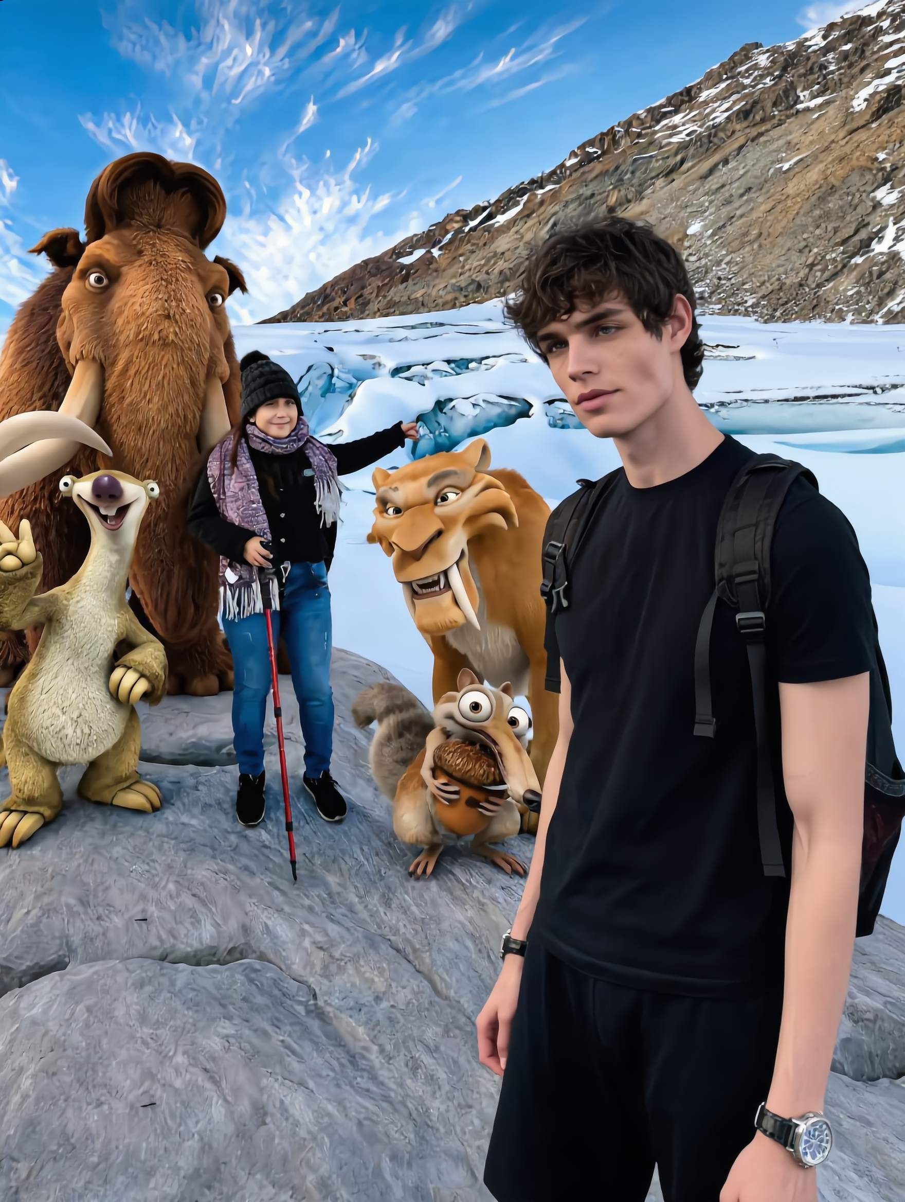 Kling AI work 319165500662471 - how to photoshop a person into a picture AI image