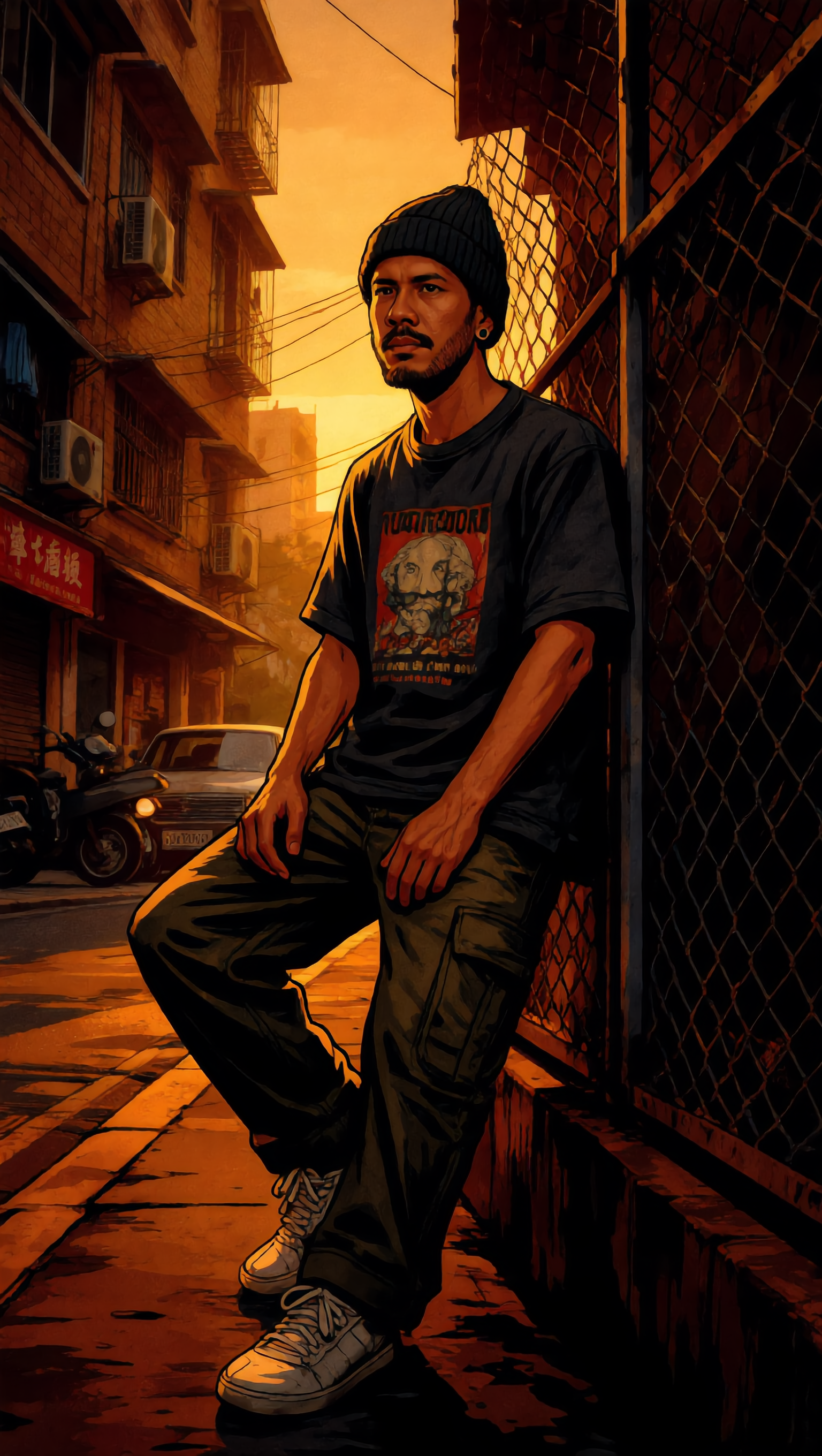 GTA Style Illustration - image style AI image