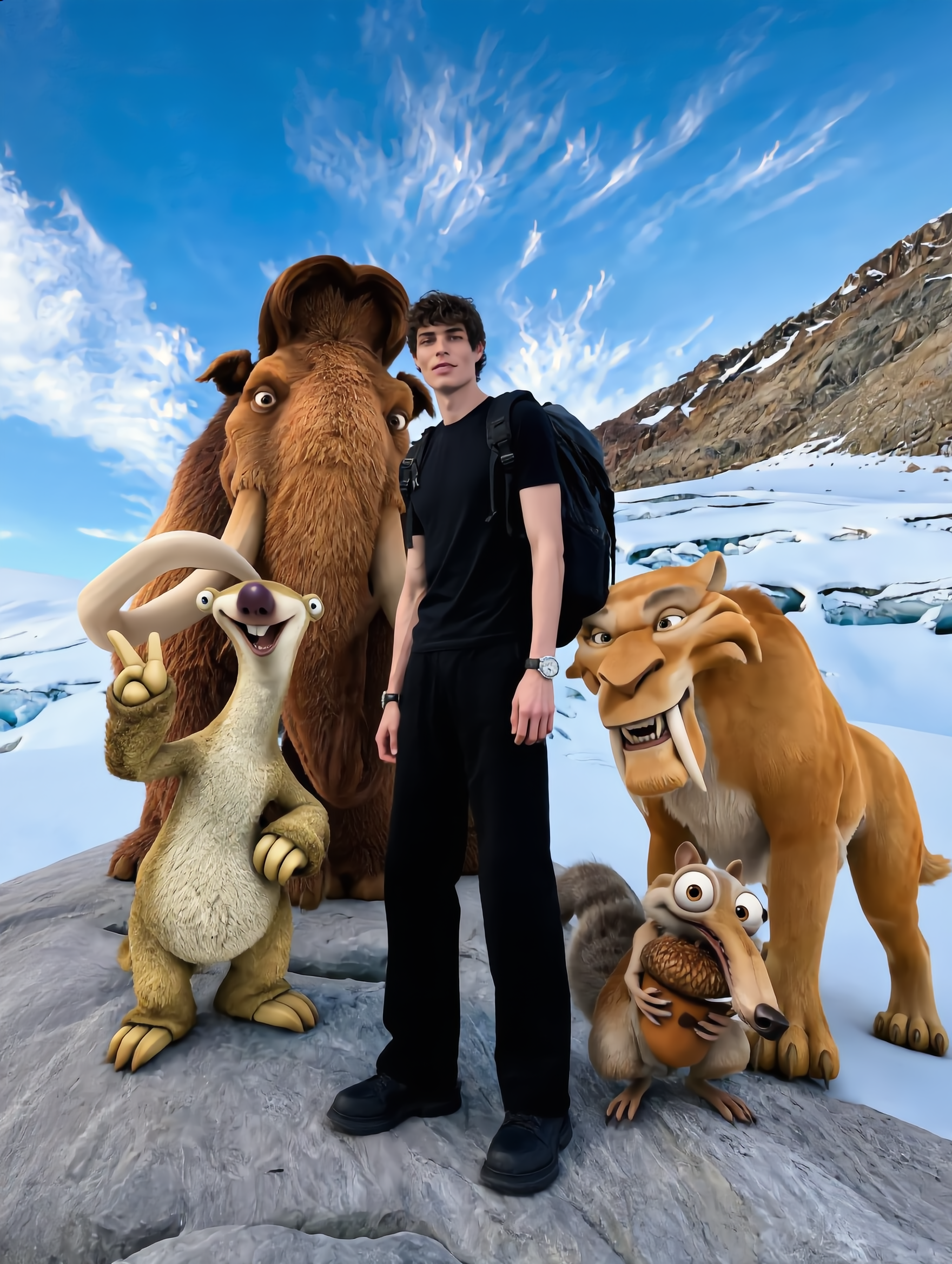 Kling AI work 318732908616541 - how to photoshop a person into a picture AI image