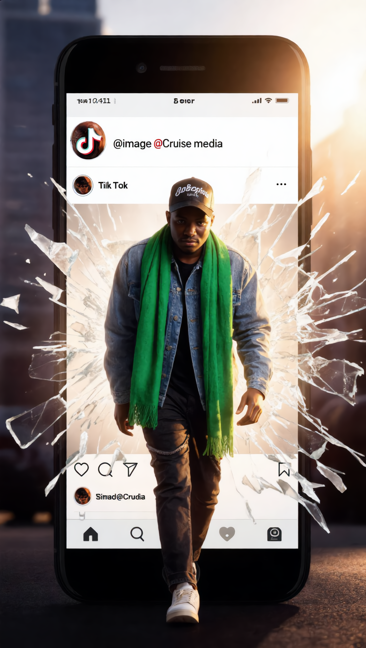 Kling AI work 311099519528628 - man tiktok profile picture AI image