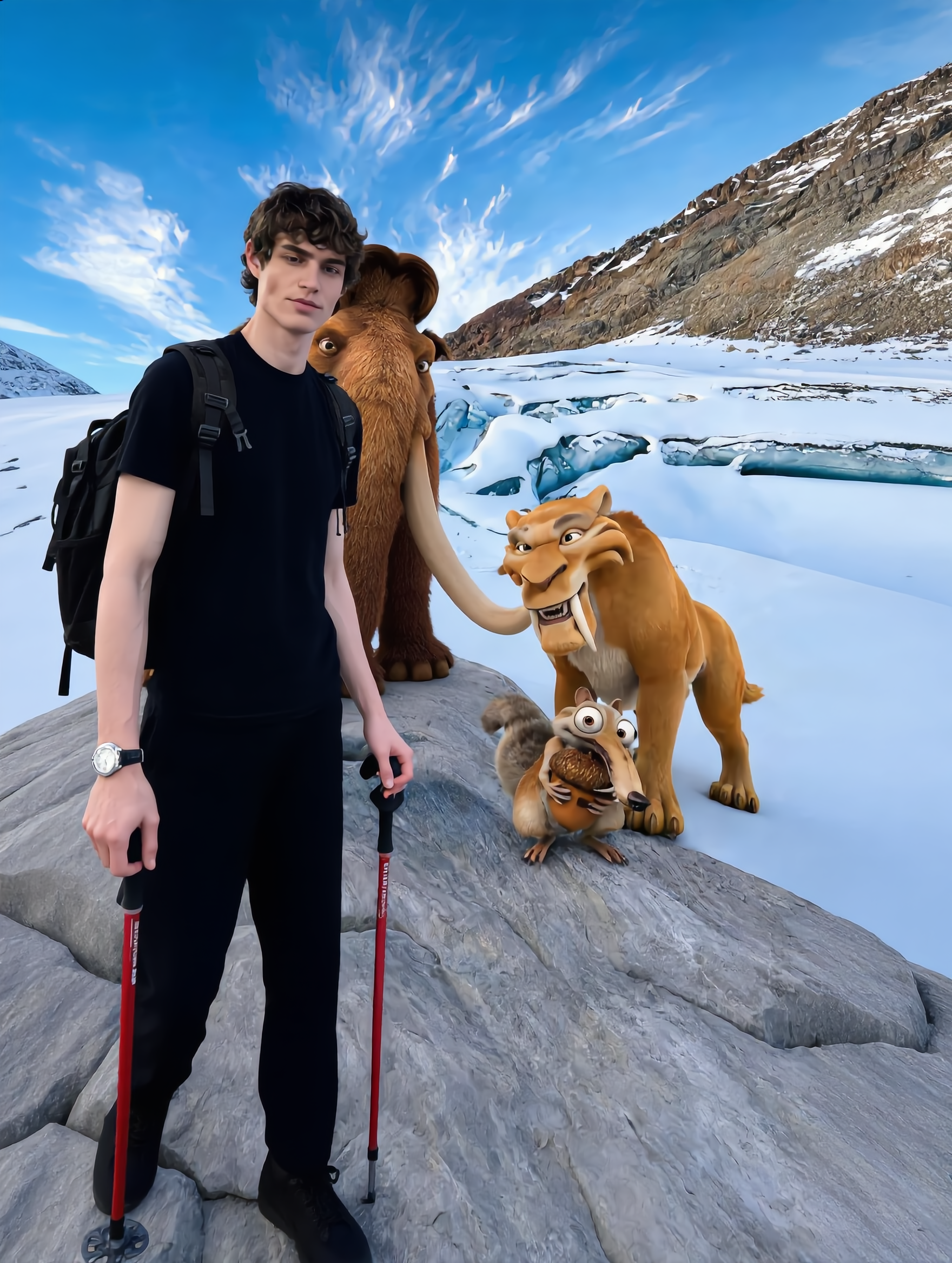 Kling AI work 319064349663959 - how to photoshop a person into a picture AI image