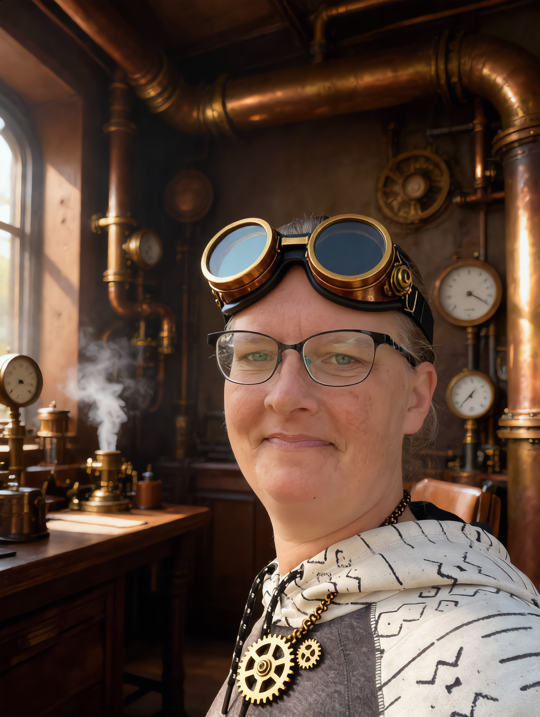 create a steampunk - create mood board AI image