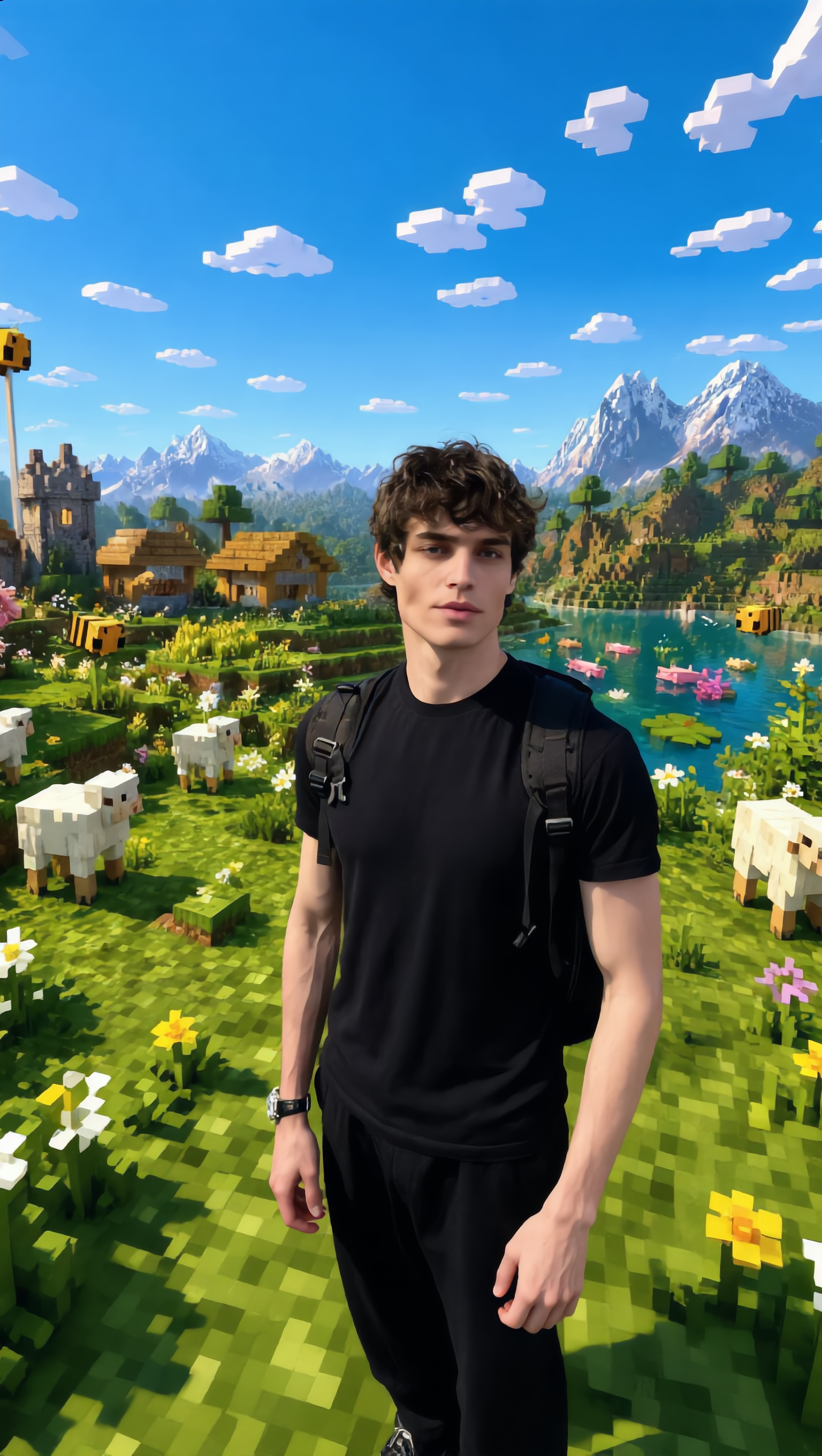 Kling AI work 318136421664911 - how to photoshop a person into a picture AI image