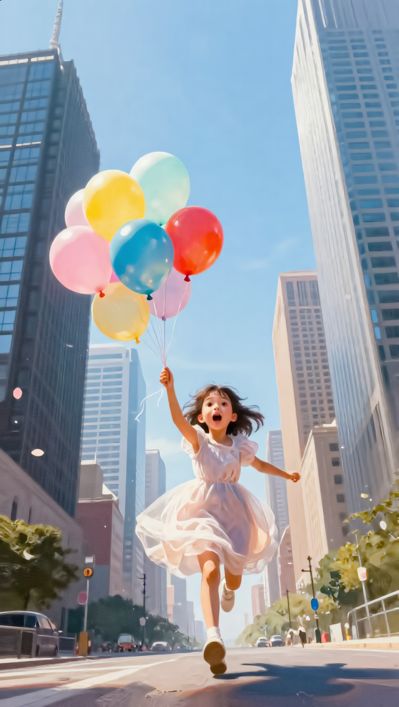 Hey, your balloons! - glow in the dark balloons AI image