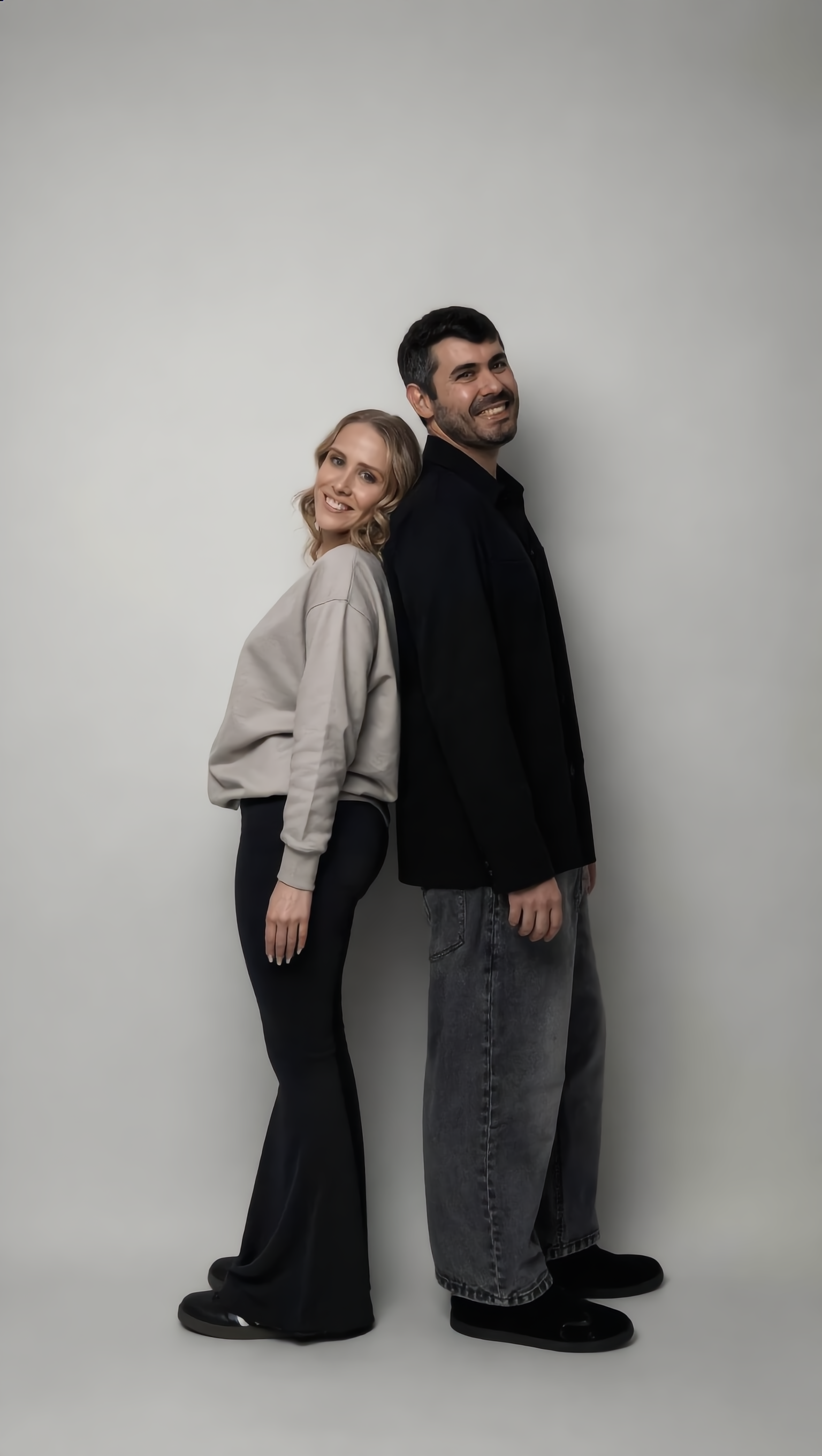 Back-to-Back Couple - couple ai video AI image