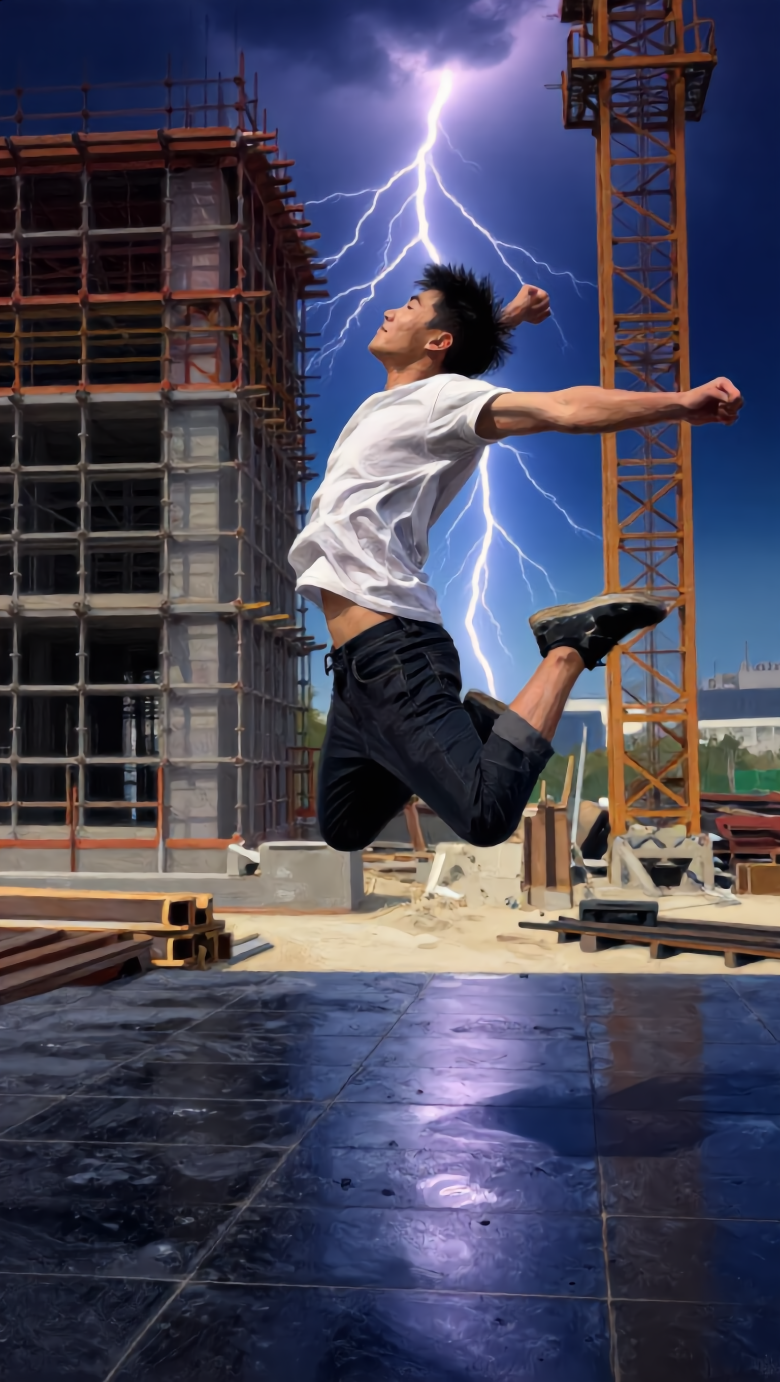 High Voltage - how to create digital art AI image