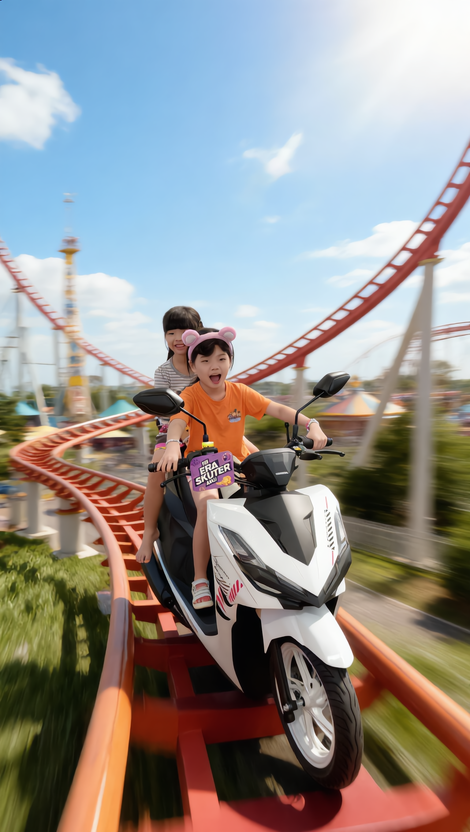 Kling AI work 317733045611371 - gemini roller coaster AI image