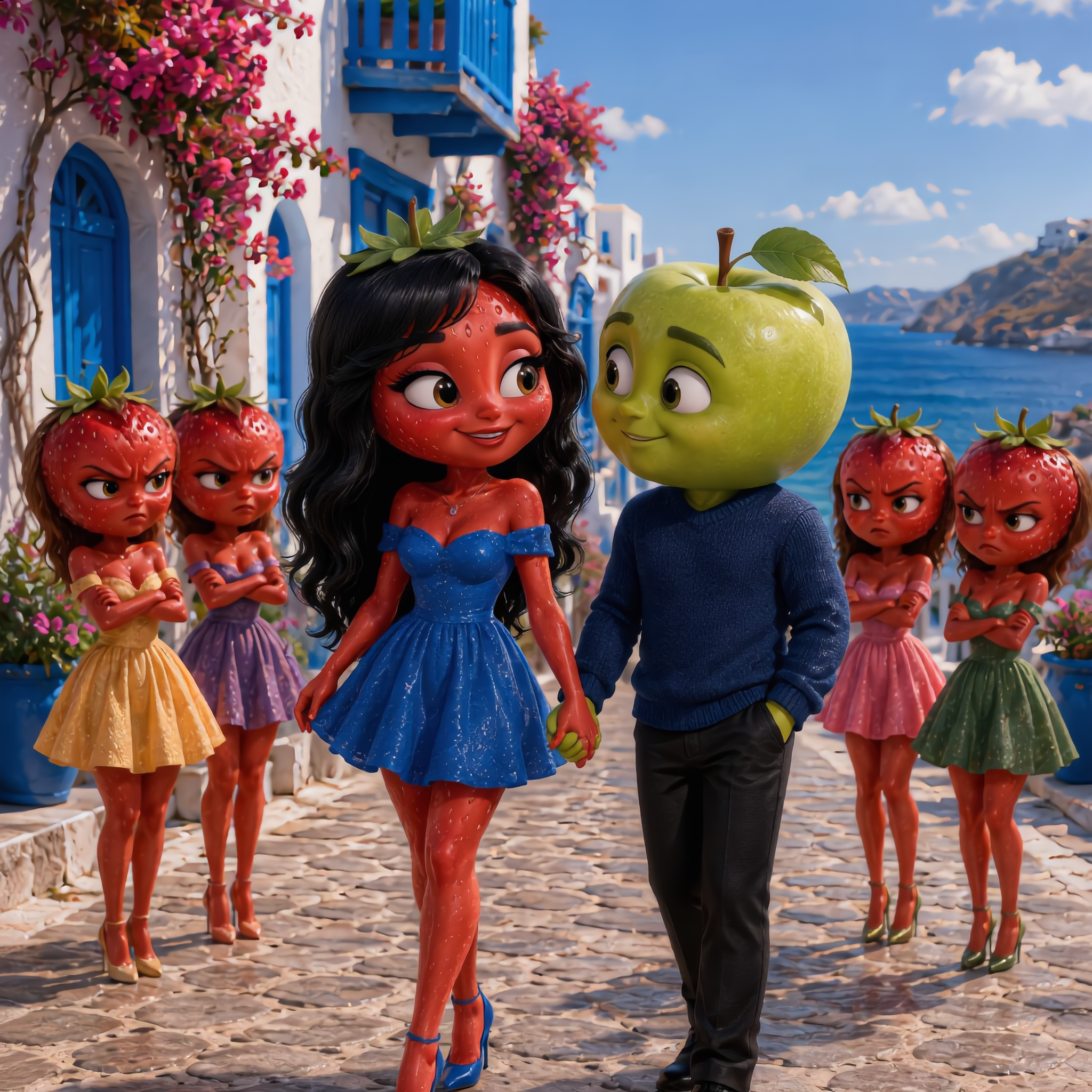 Kling AI work 316719418500823 - animated female characters AI image