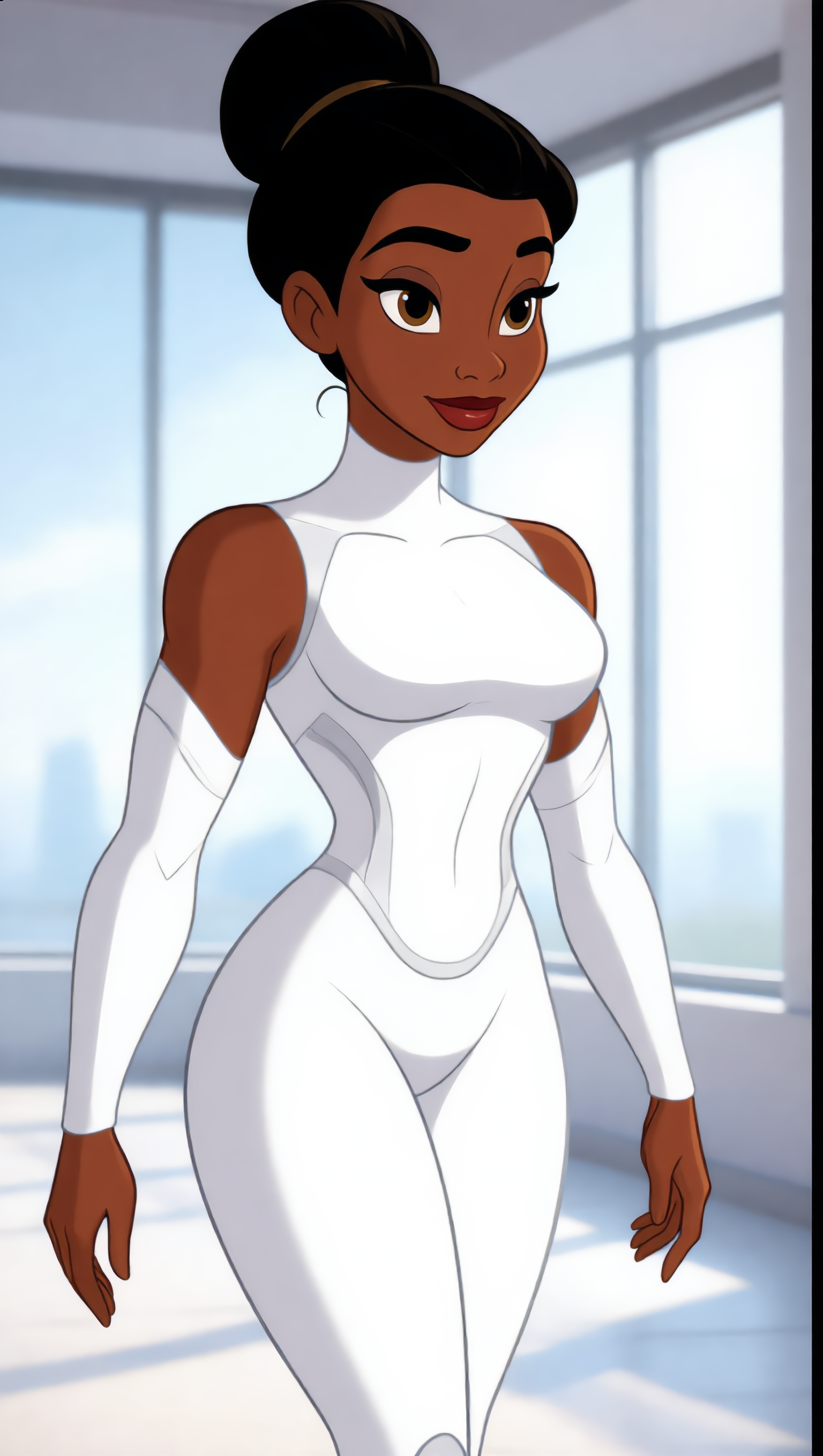 Black superhero female - female cartoon AI image