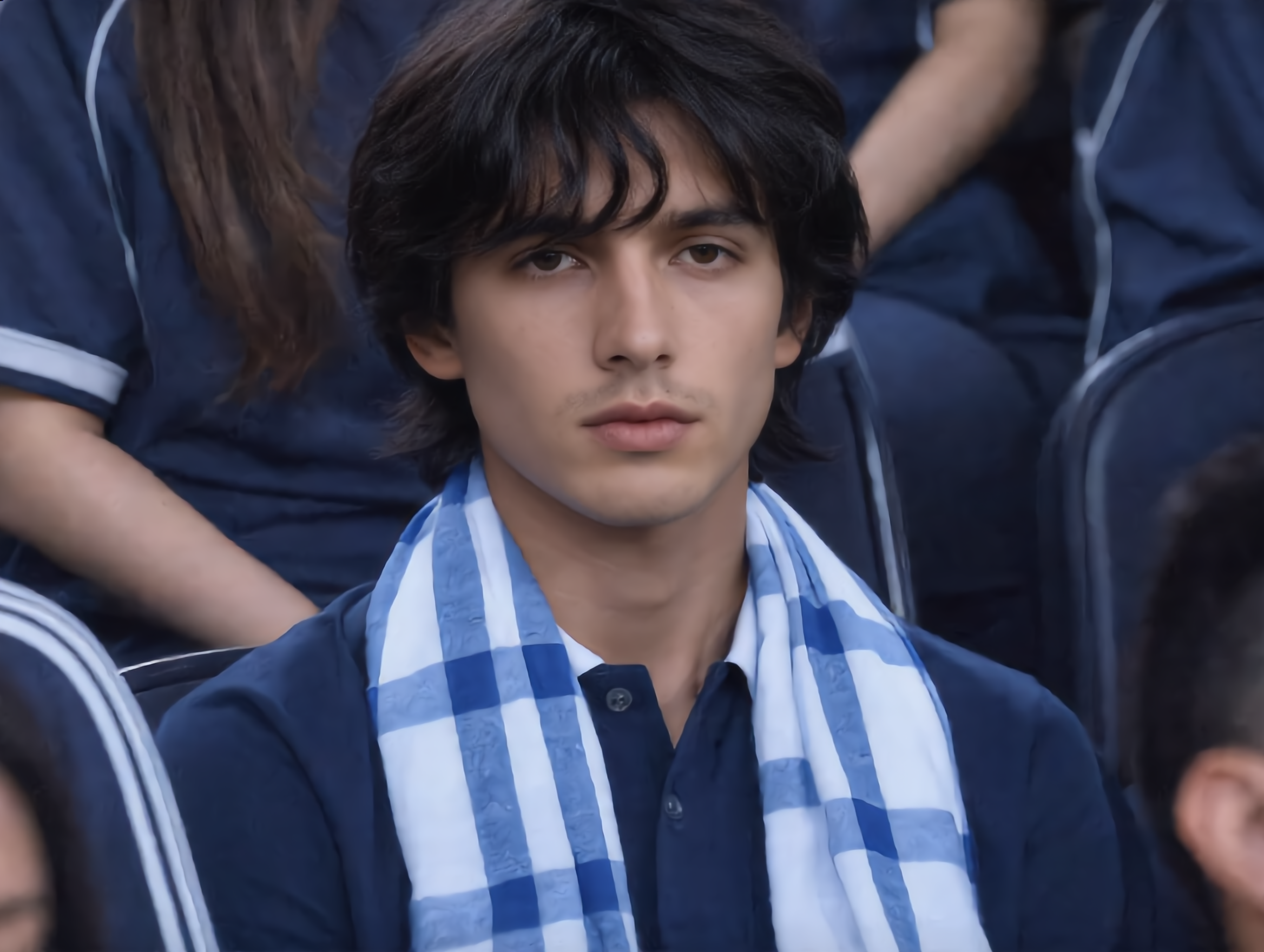 handsome guy - guy hairstyles with bangs AI image