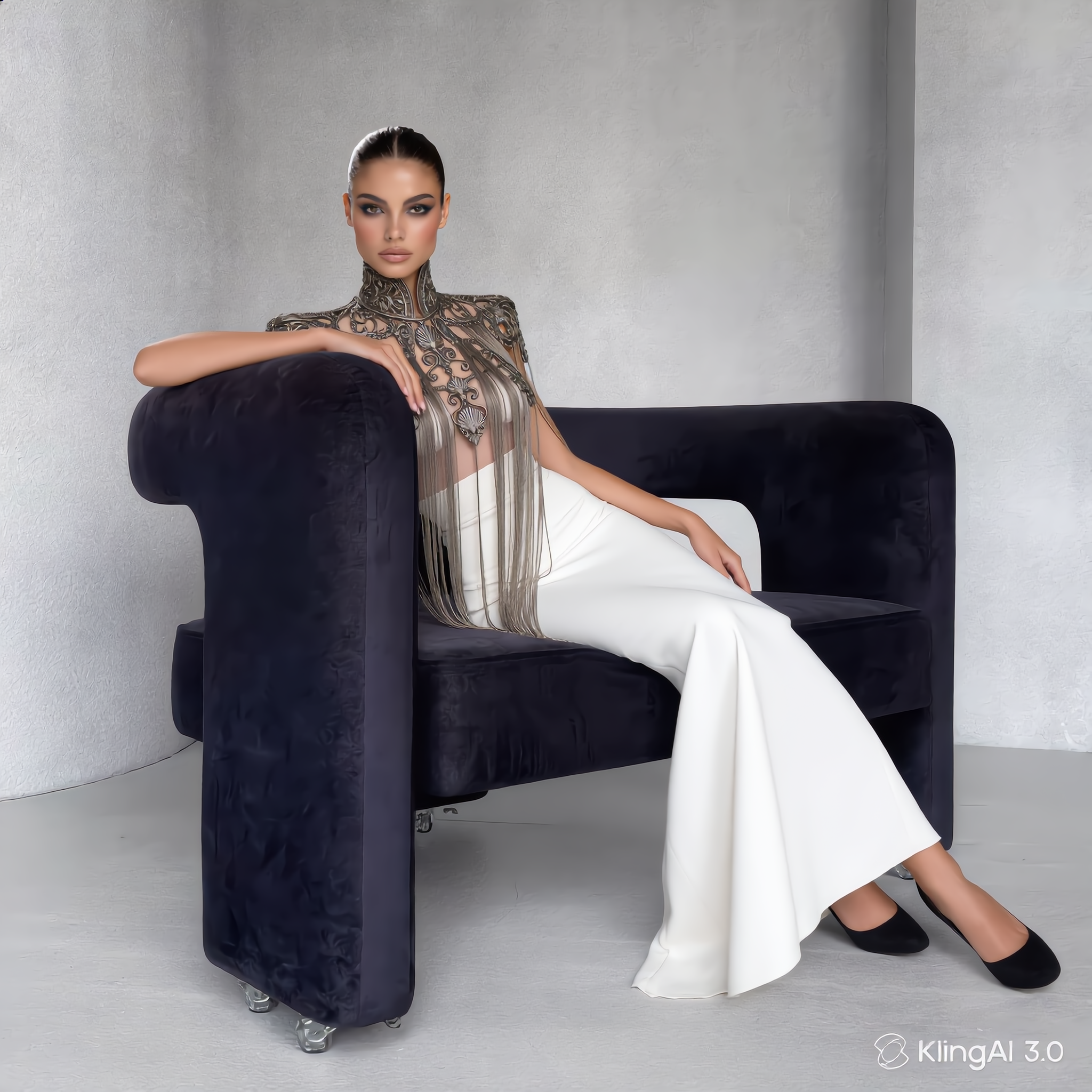 Kling AI work 309755507613343 - high taper textured fringe AI image