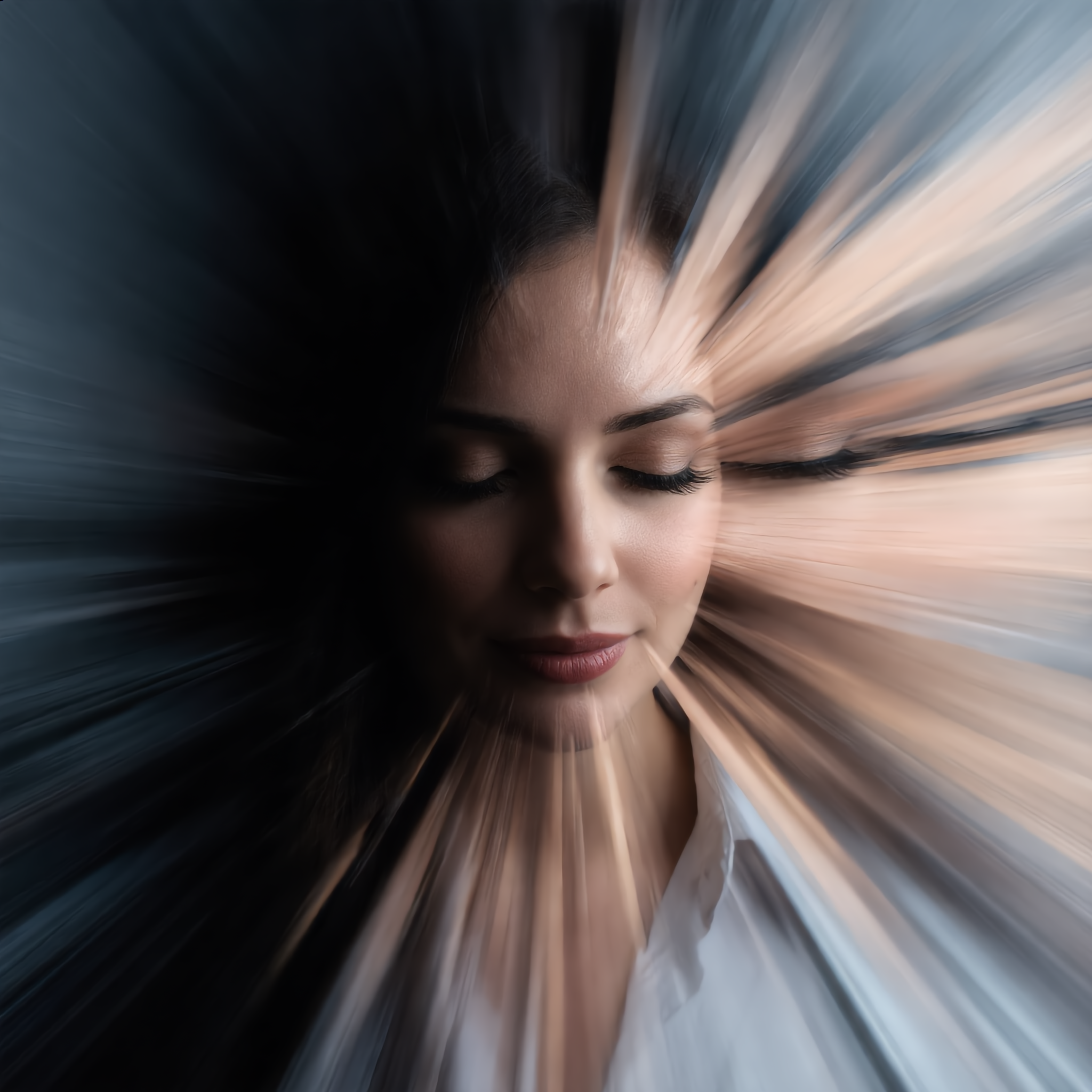 Radiant Motion - blurred motion photography AI image