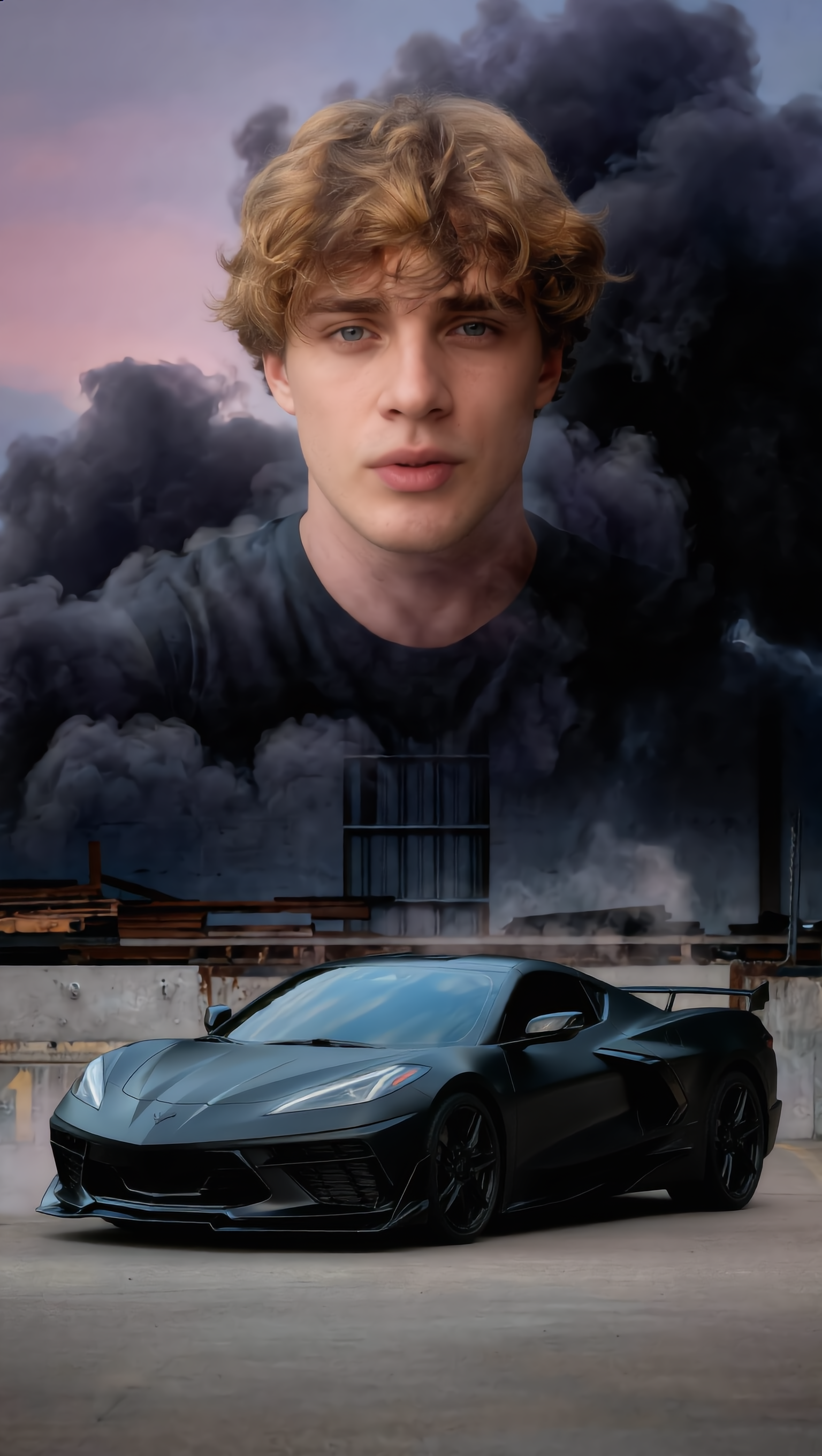 CAR - step 2 pushing car AI image