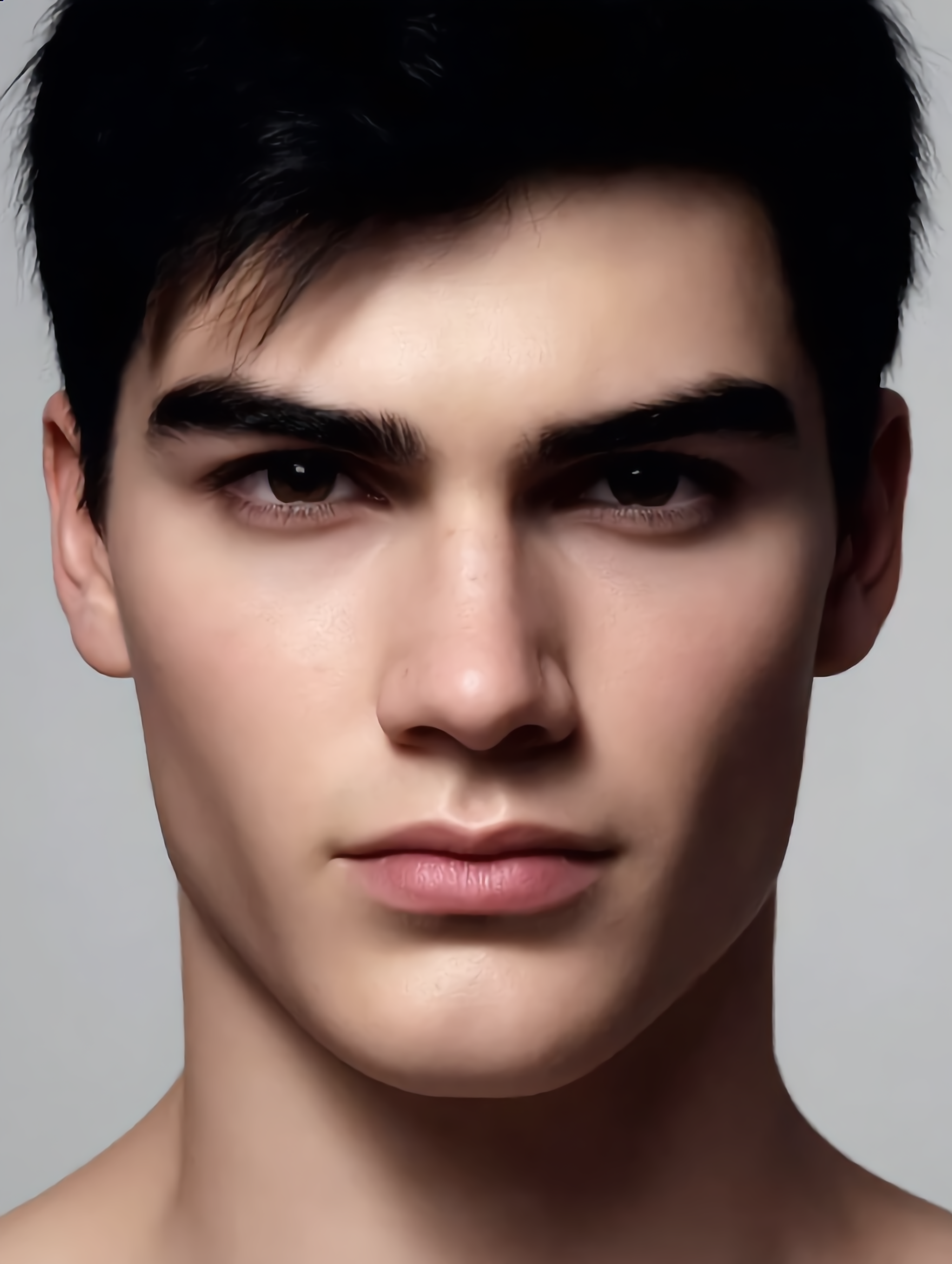 Kling AI work 307915716315556 - black hair with color AI image
