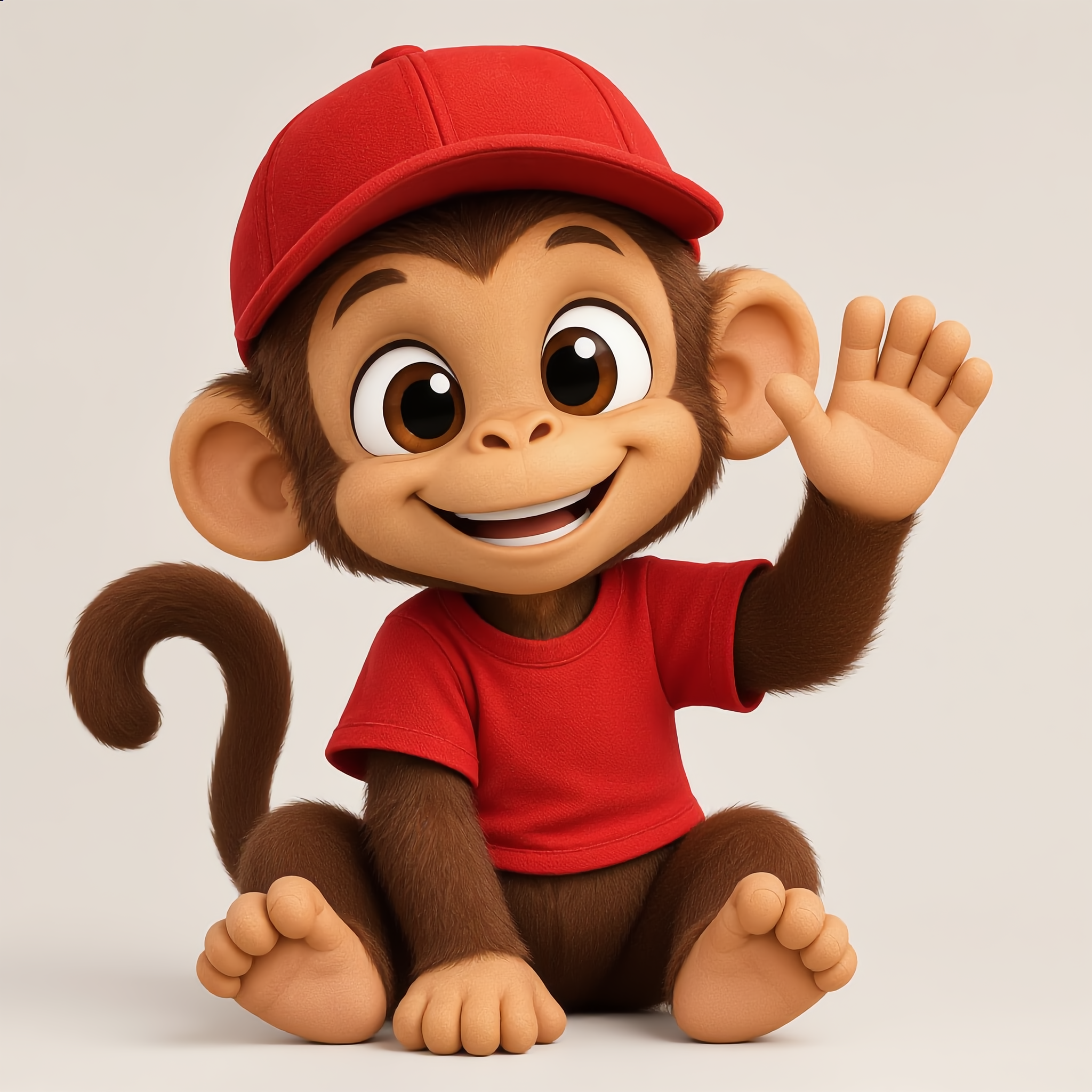 3D animated monkey - animated camera AI image