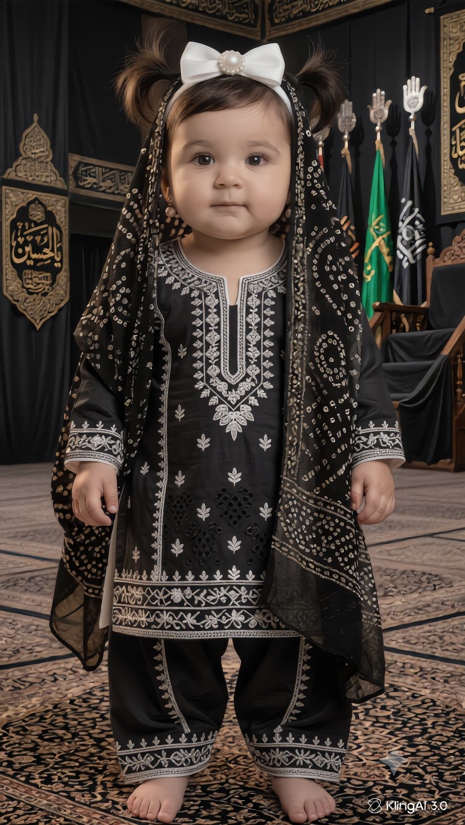 baby girl - change image to specific art style AI image