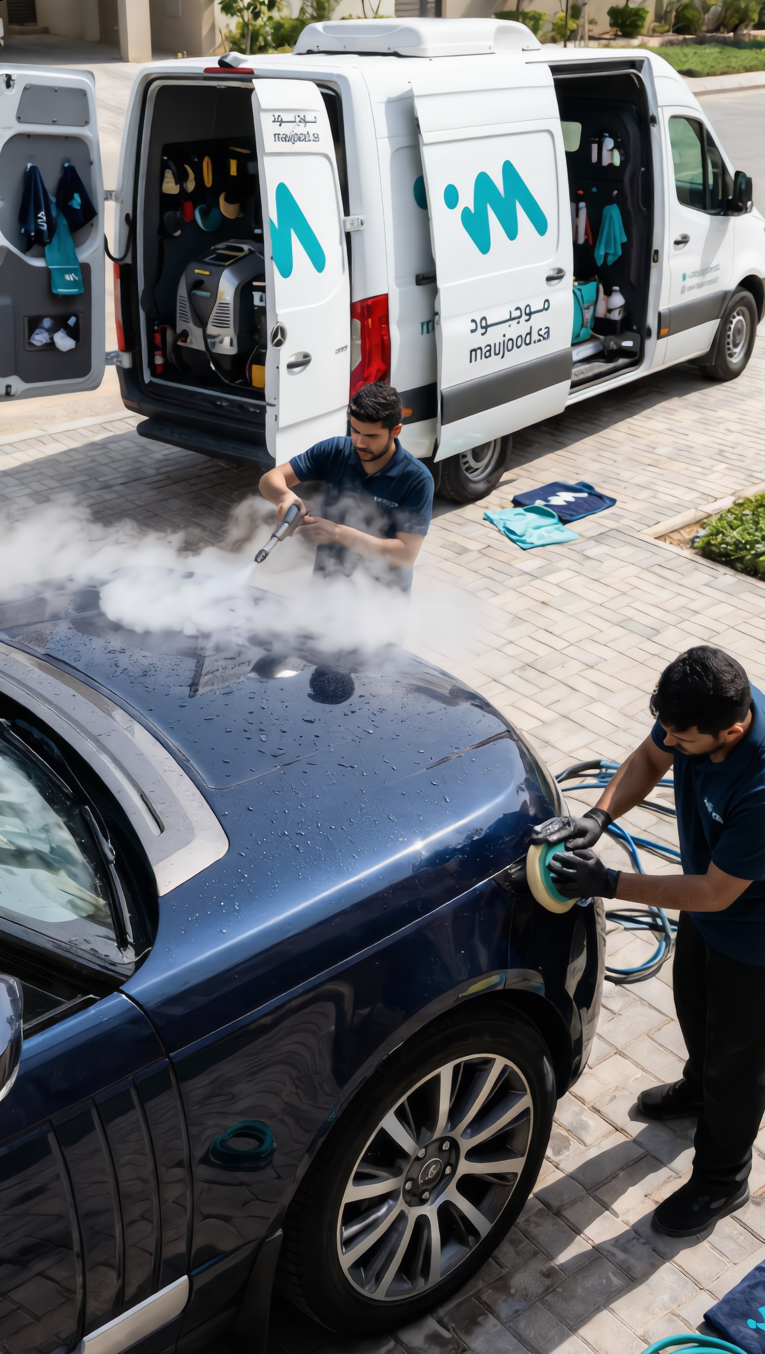 Kling AI work 311055048615101 - grime scene car wash AI image