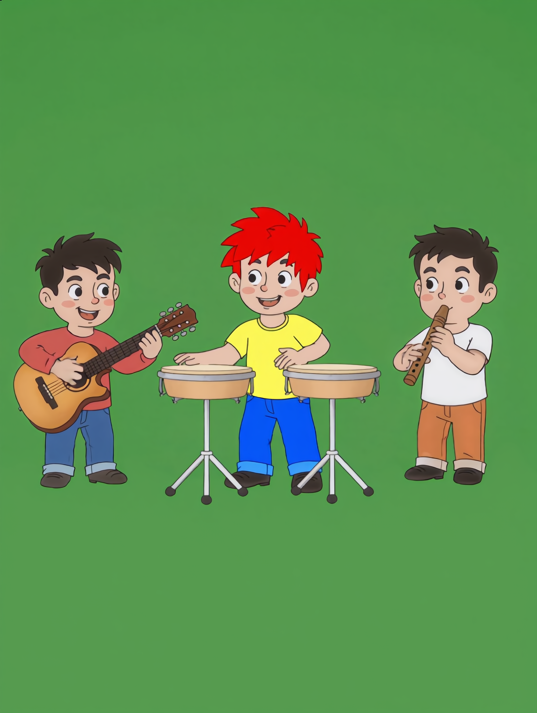 Musicians - hair designs for boys AI image
