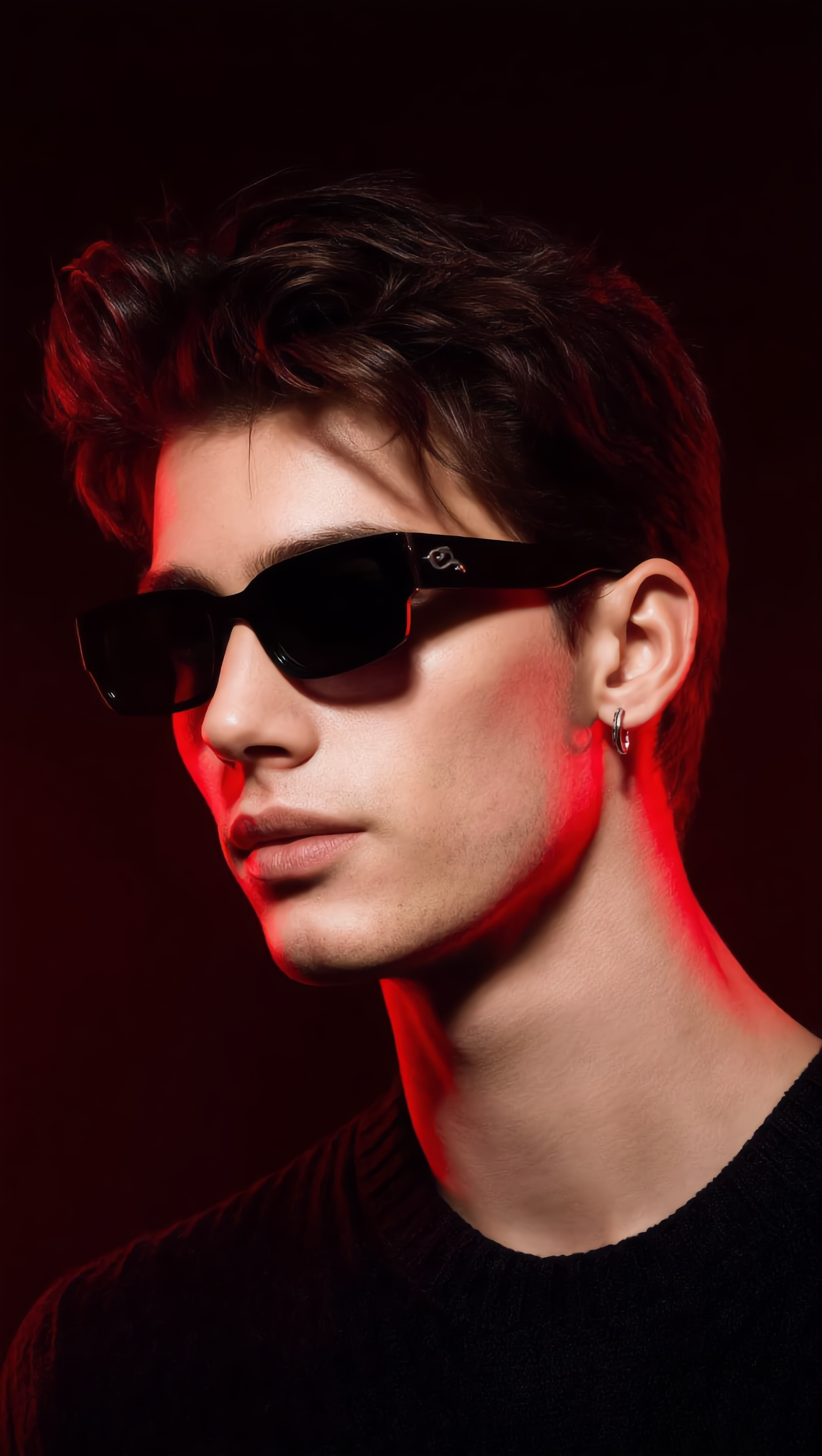 Kling AI work 314679396611254 - men's hairstyle round face shape AI image