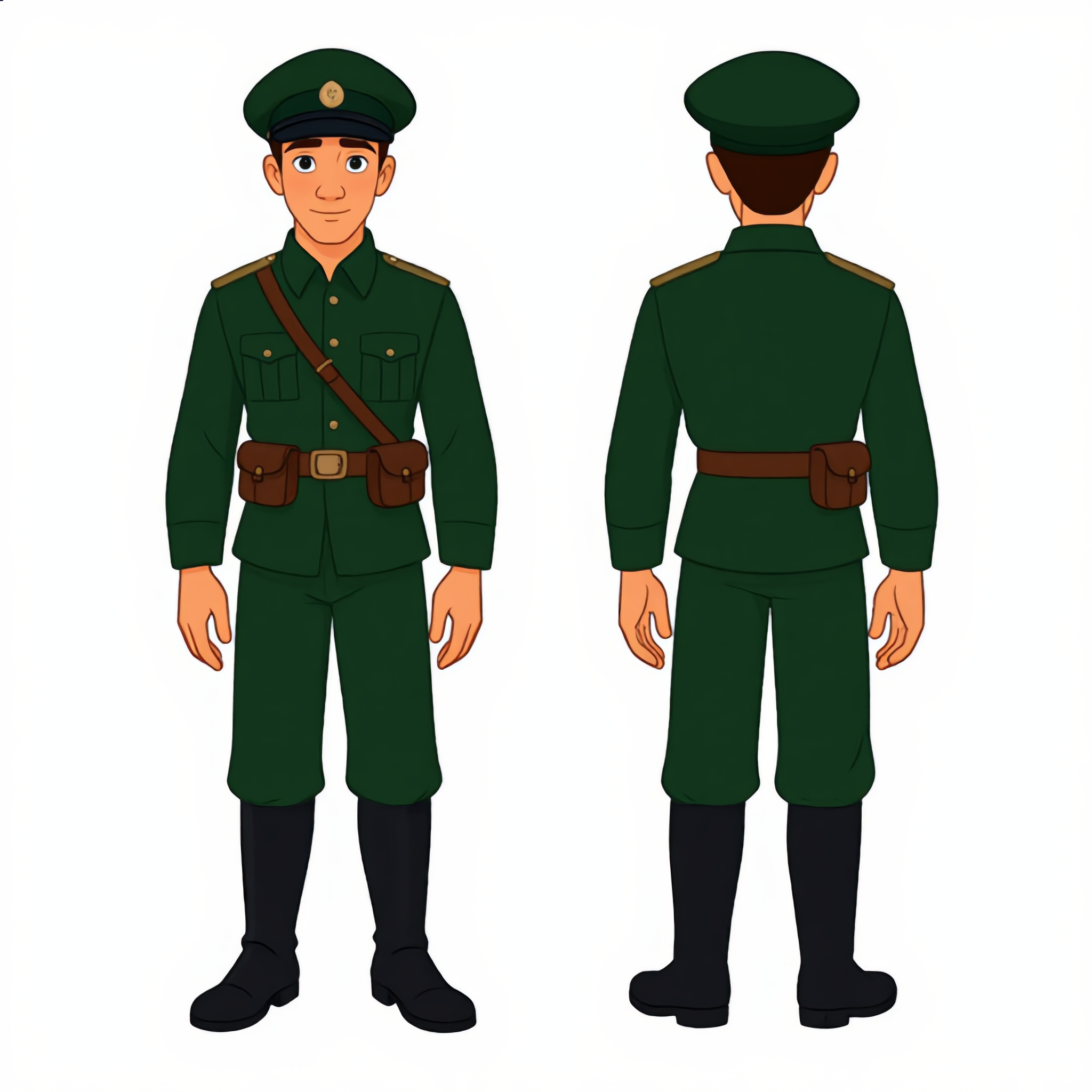 Russian soldier WW1 era - disney character generator AI image