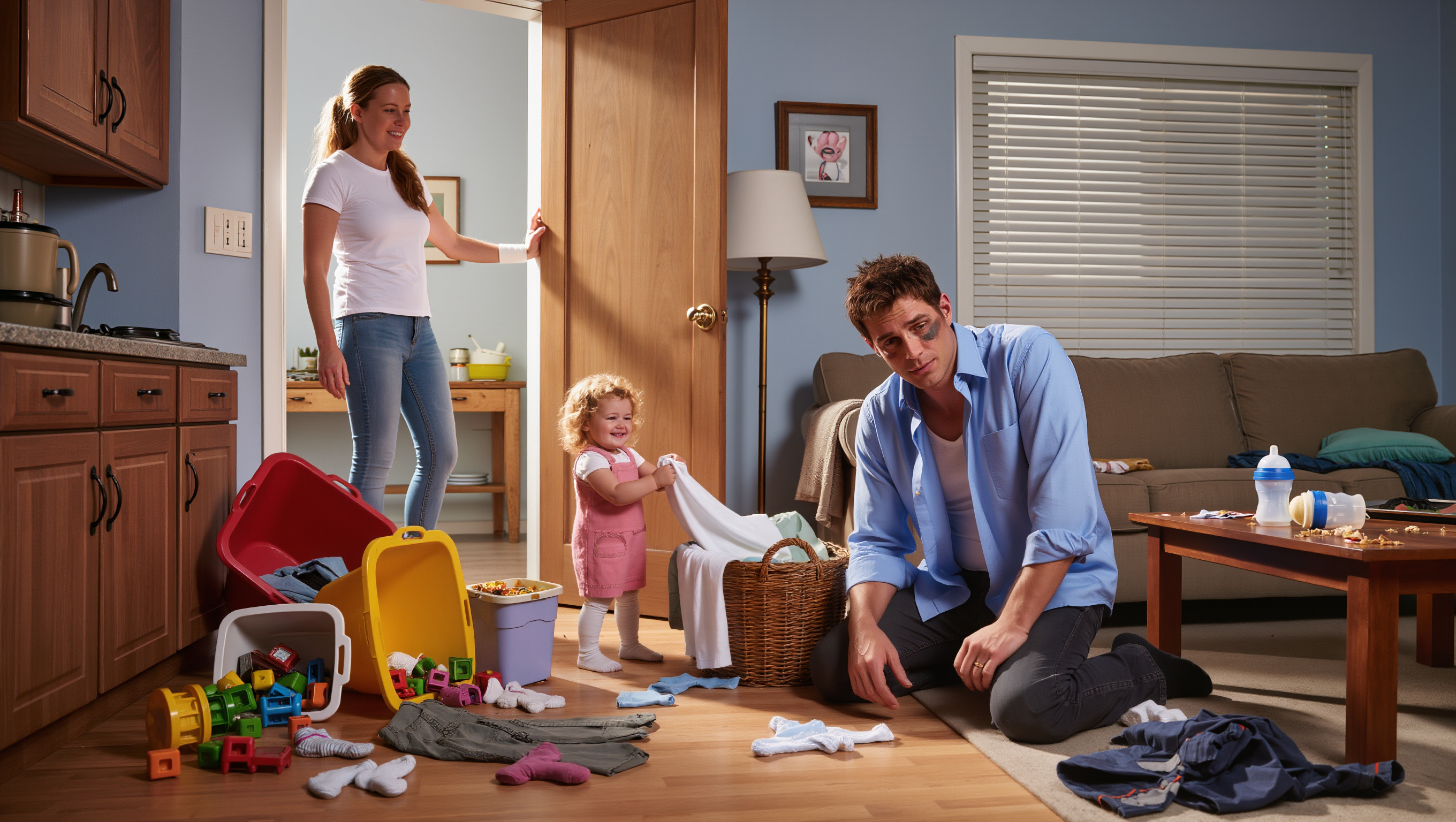 Mom Handles Chores And Part-Time Job But Partner Claims She Does Nothing, Her Reaction Frustrates Him Even More