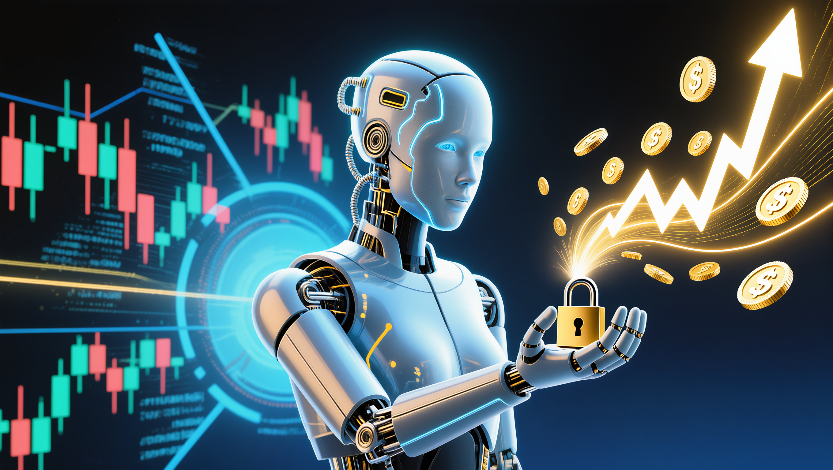 AI analyzing data to identify profitable stock trades